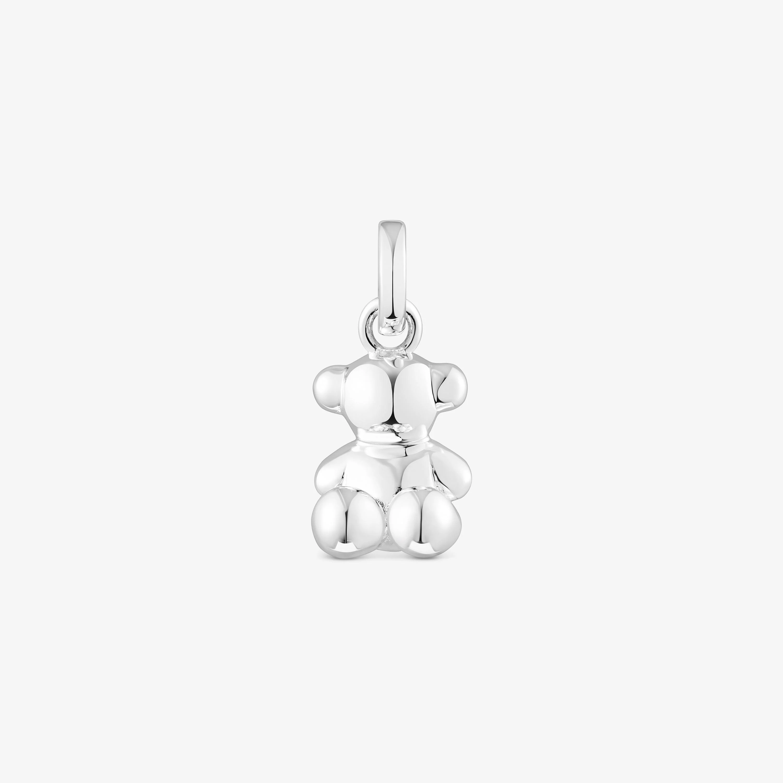 Small silver Bold Bear pendant - 1