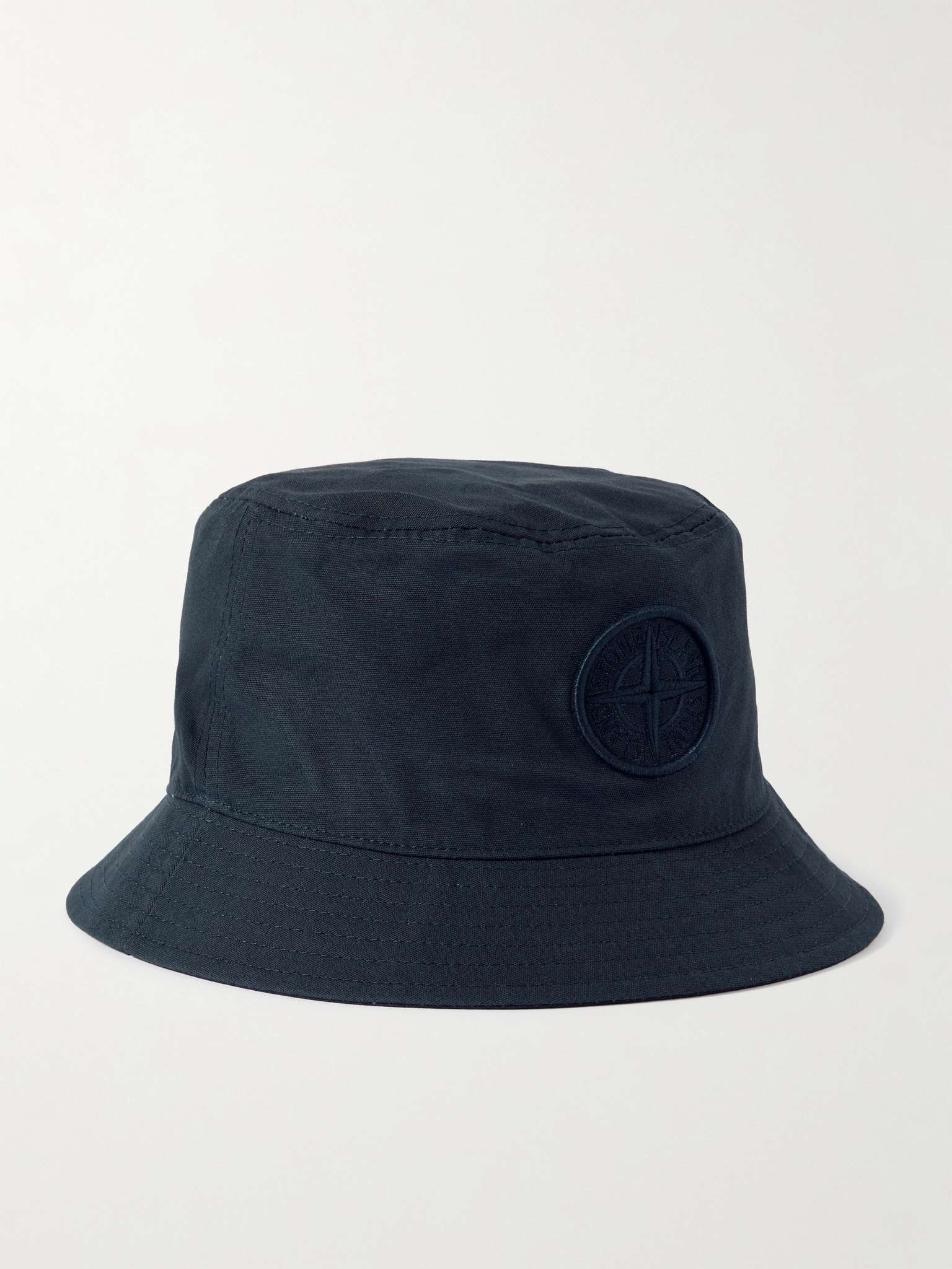 Logo-Embroidered Cotton-Canvas Bucket Hat - 1