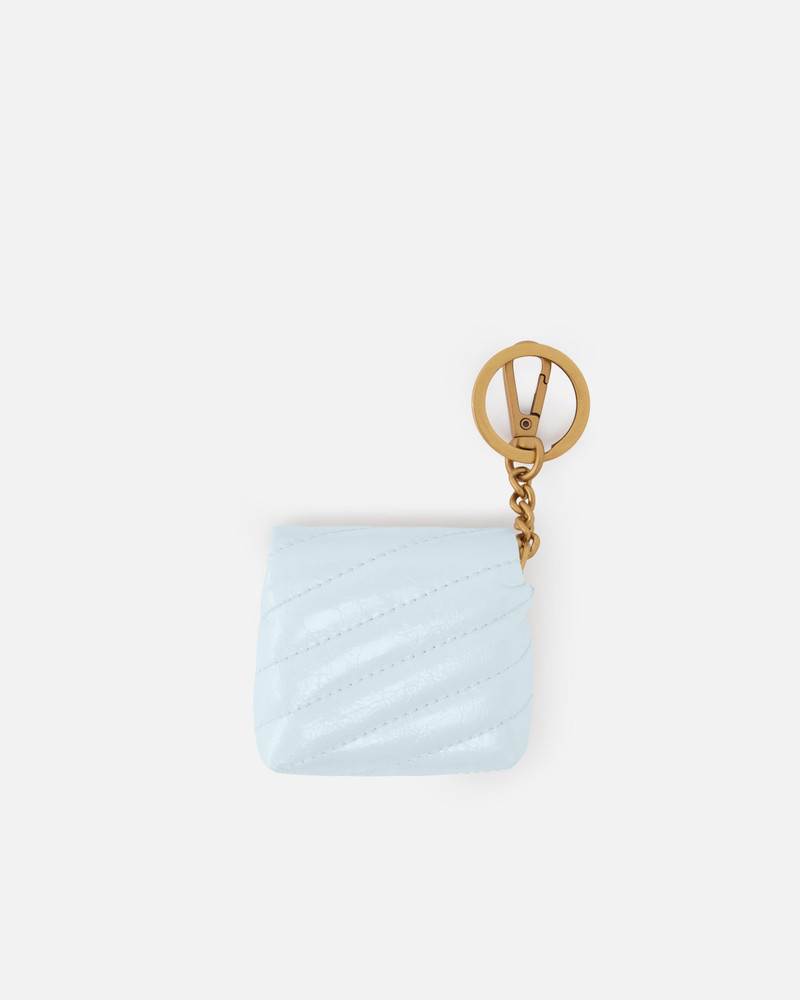 PINKO LOVE BAG PUFF AIRPODS CASE IN SHINY LEATHER outlook