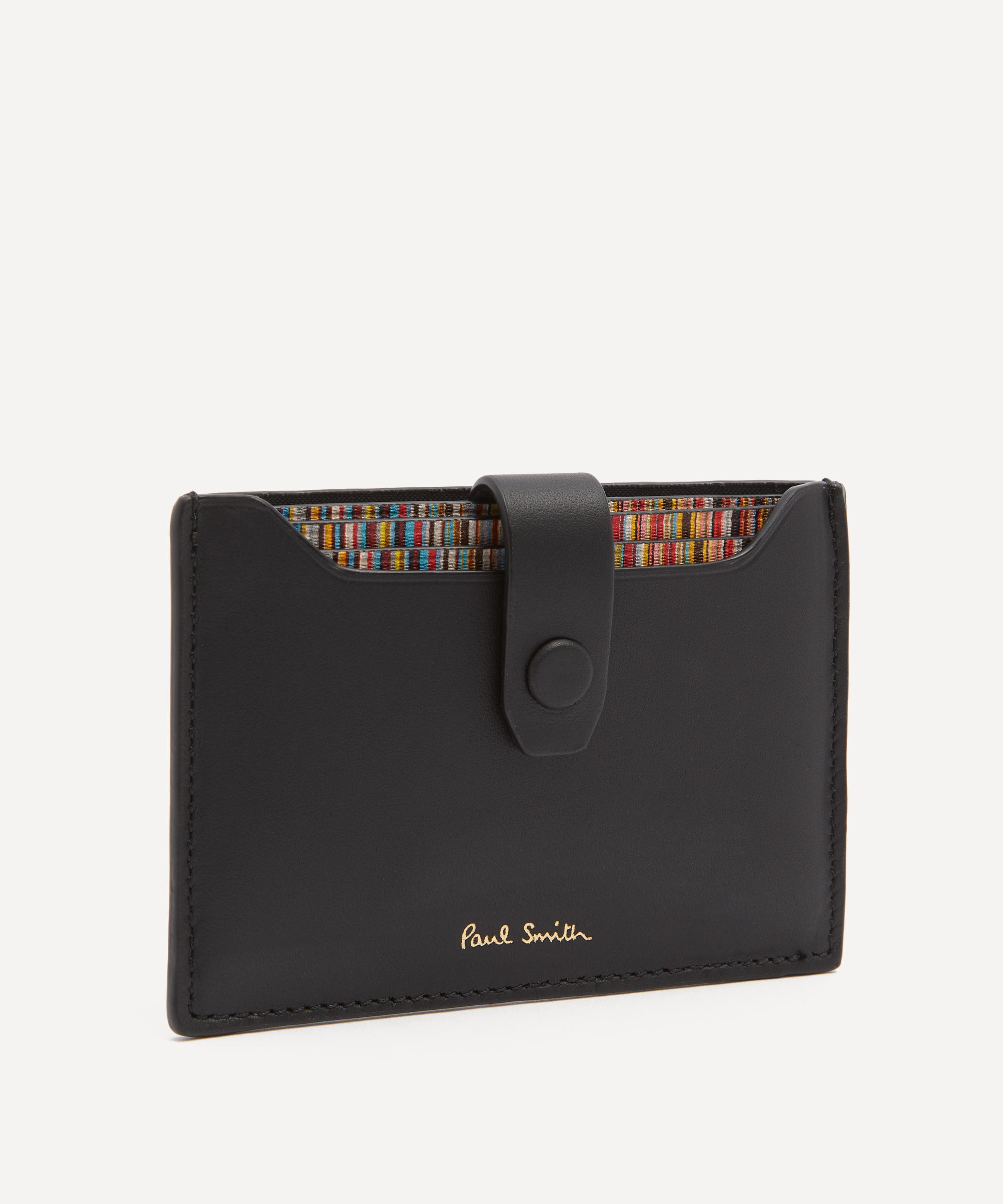 Black Leather Credit Card Holder - 2