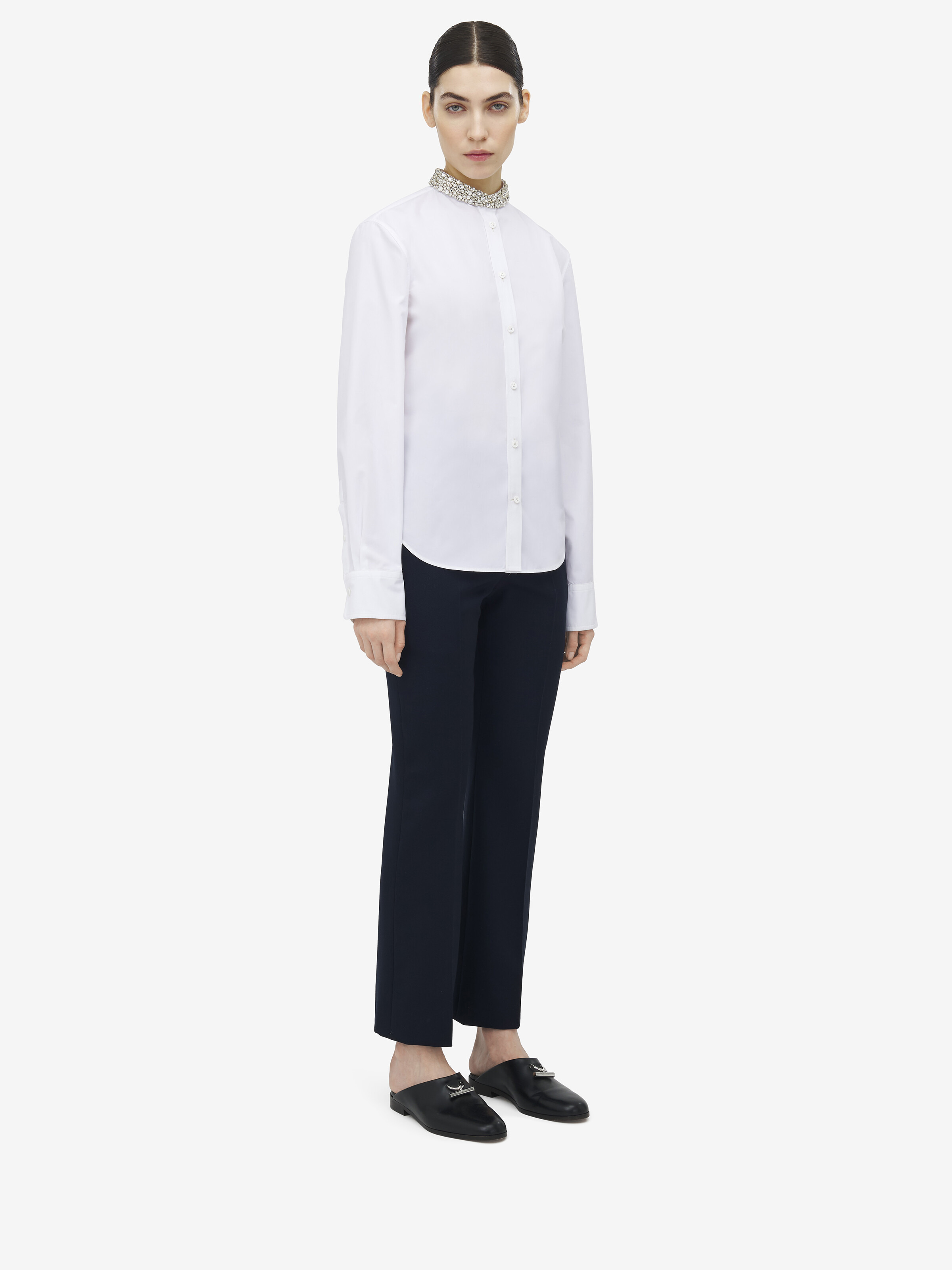 Crystal Embroidery Shirt - 4