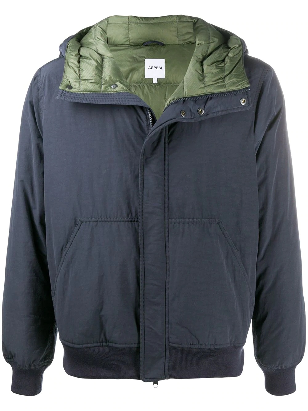 hooded down jacket - 1