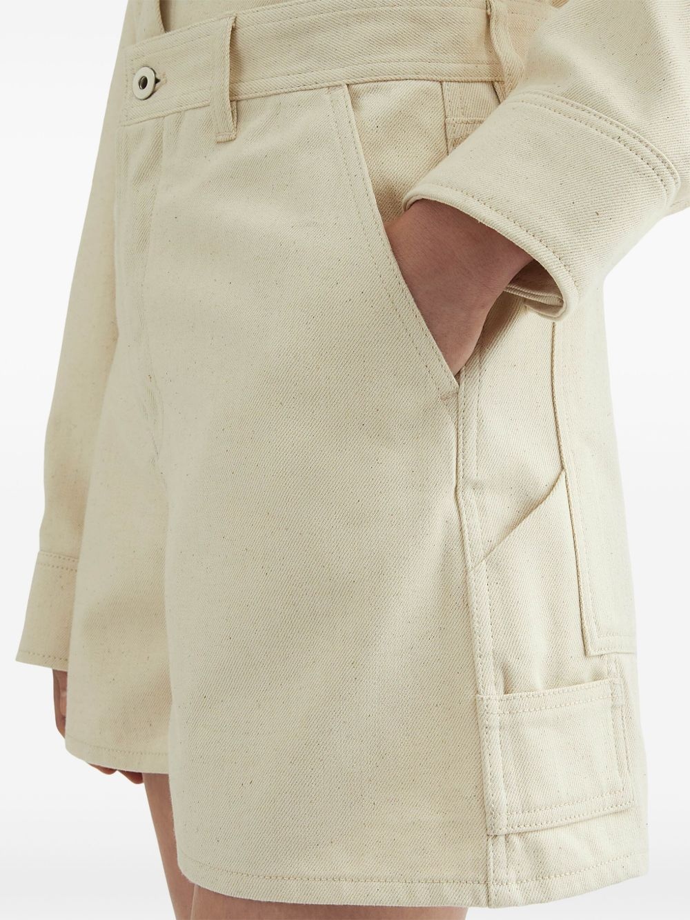 high-rise denim shorts - 5