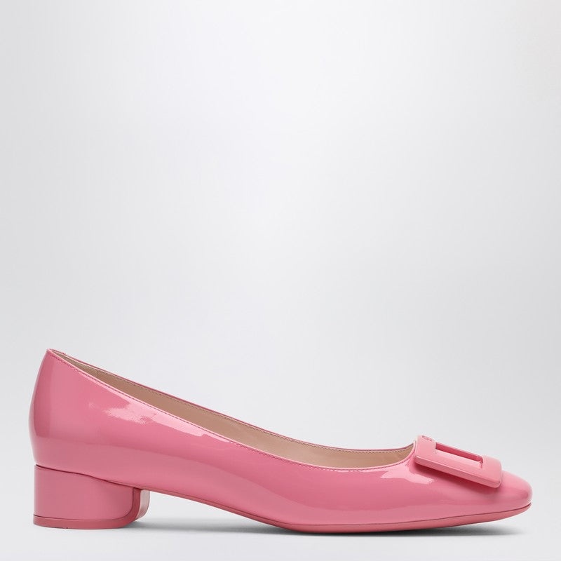 Roger Vivier Belle Vivier Pink Patent Leather Ballerina Women - 1