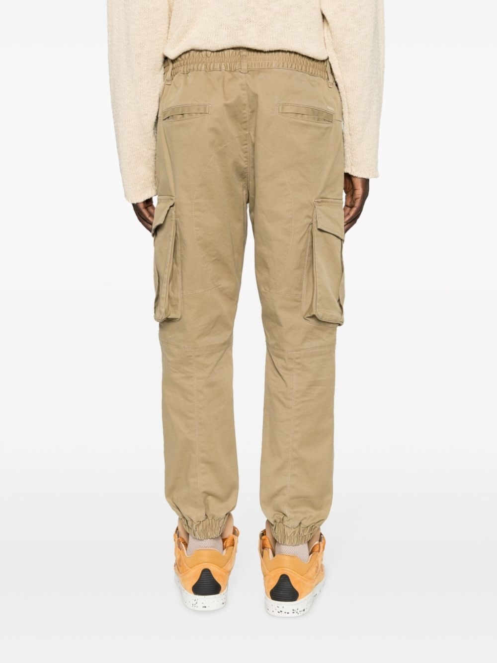straight-leg cotton cargo trousers - 4