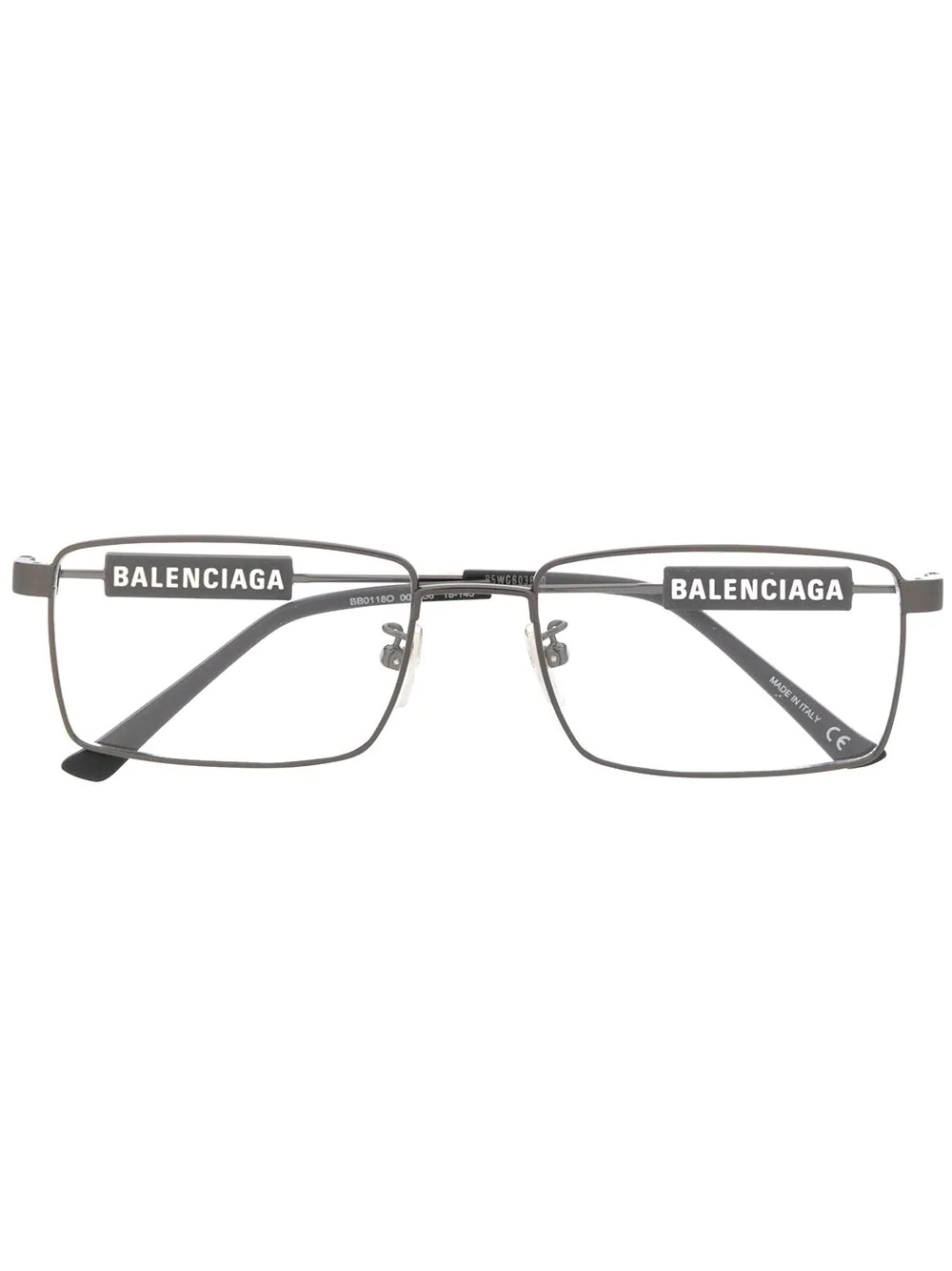 logo square glasses - 1