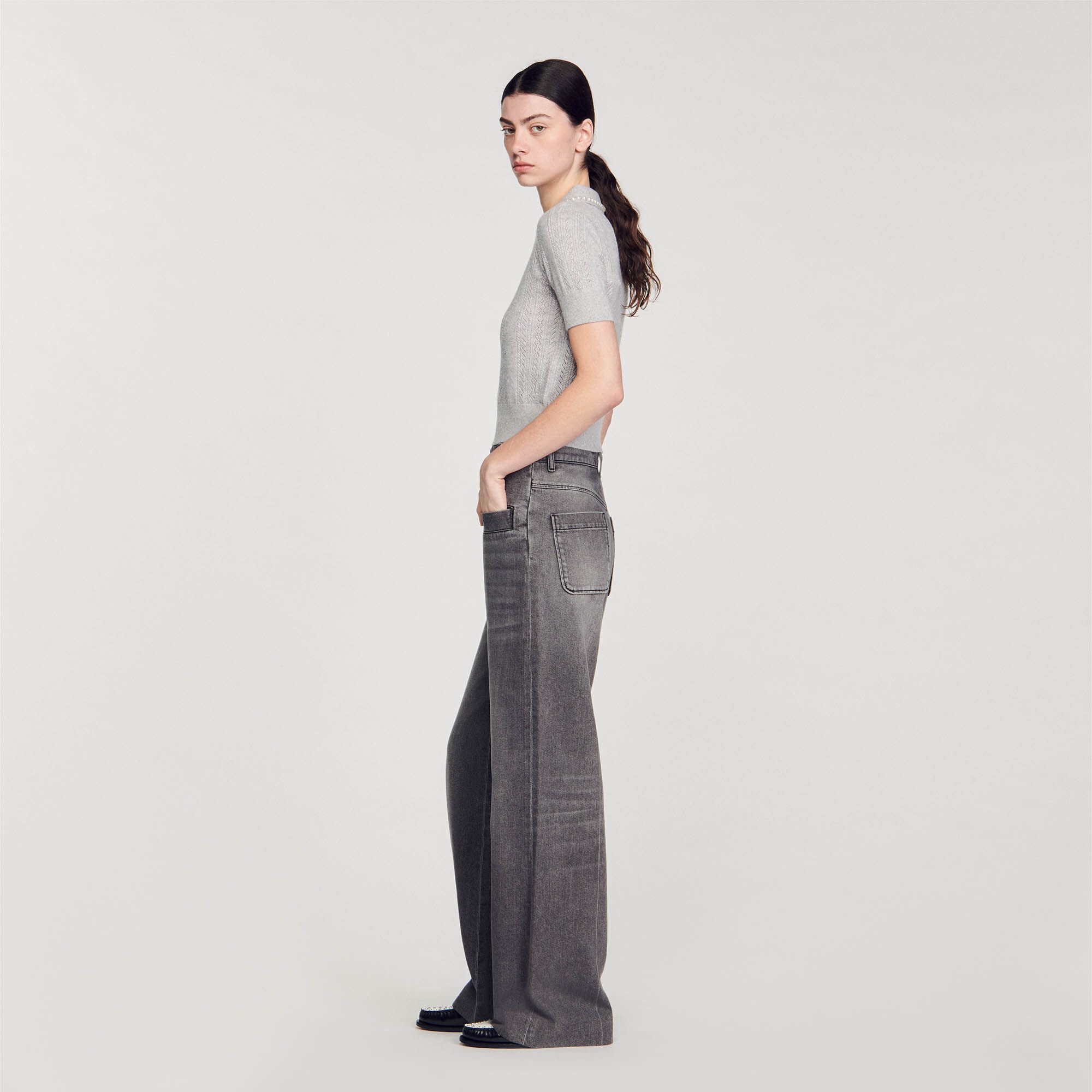 CROPPED POLO-NECK JUMPER - 7
