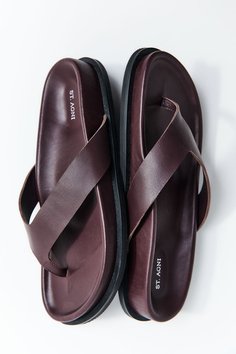 Thong Slide - Bordeaux - 6