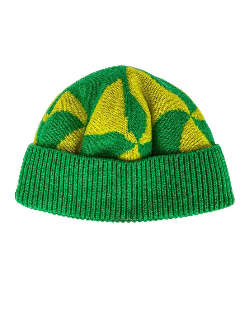 Bottega Veneta Wavy Triangle Wool Beanie outlook