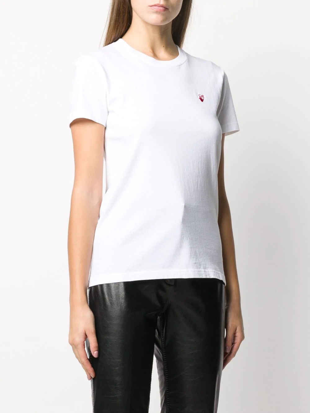 embroidered logo T-shirt - 3