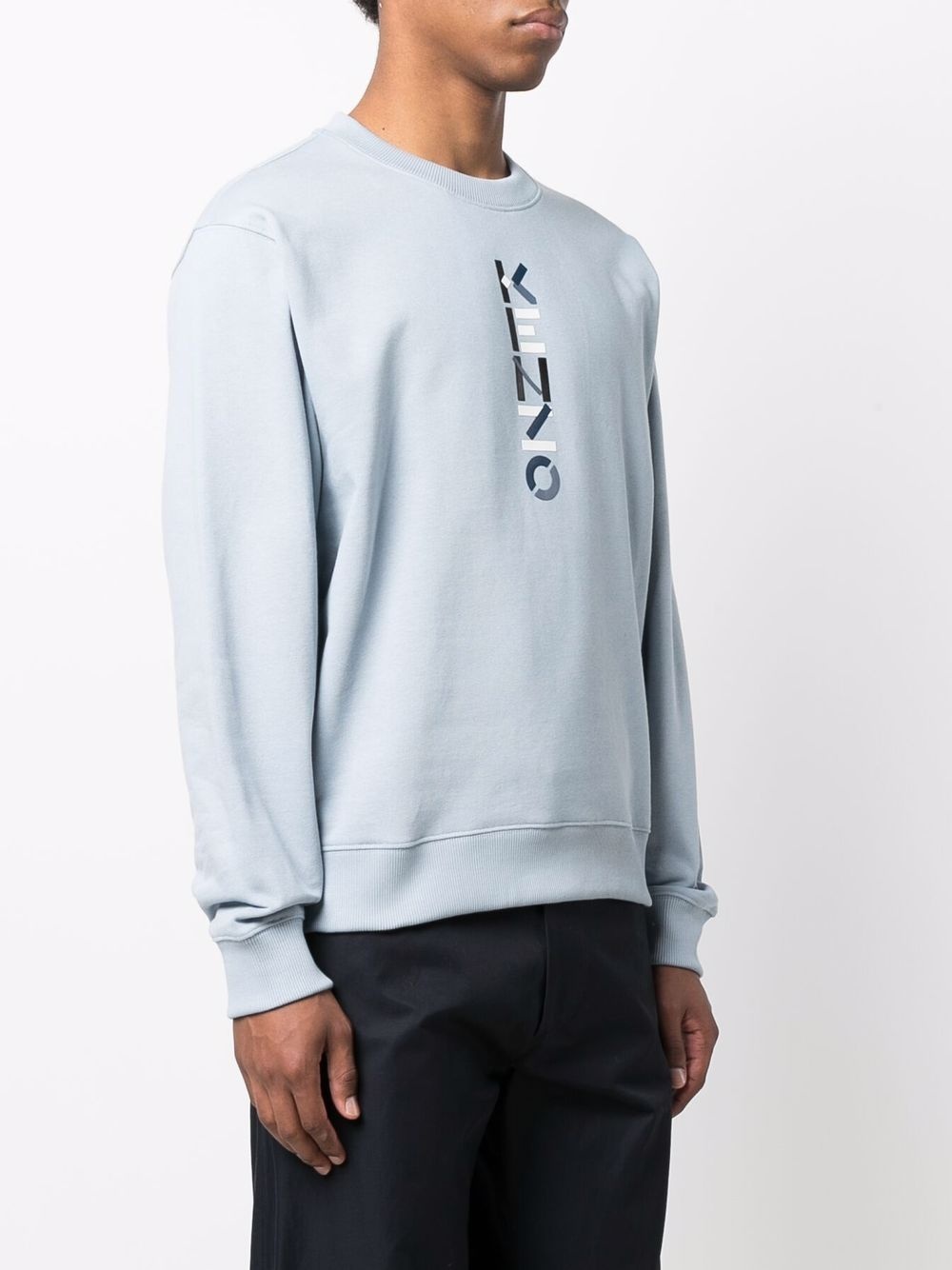 logo-print cotton sweatshirt - 3