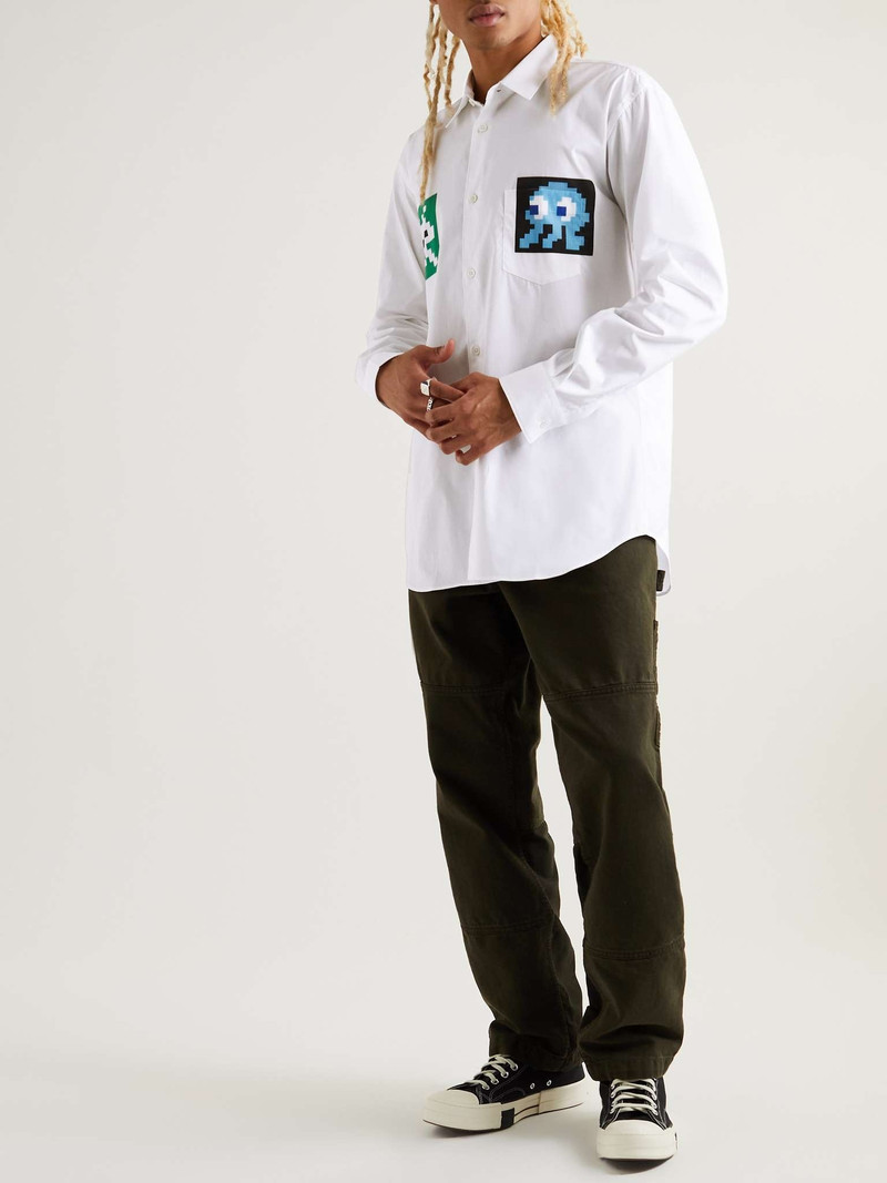 Comme des Garçons SHIRT Printed Cotton-Poplin Shirt outlook