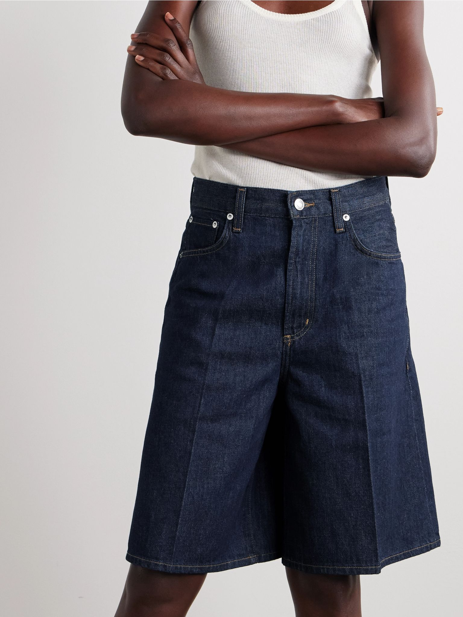 Nolan organic denim shorts Indigo - 3