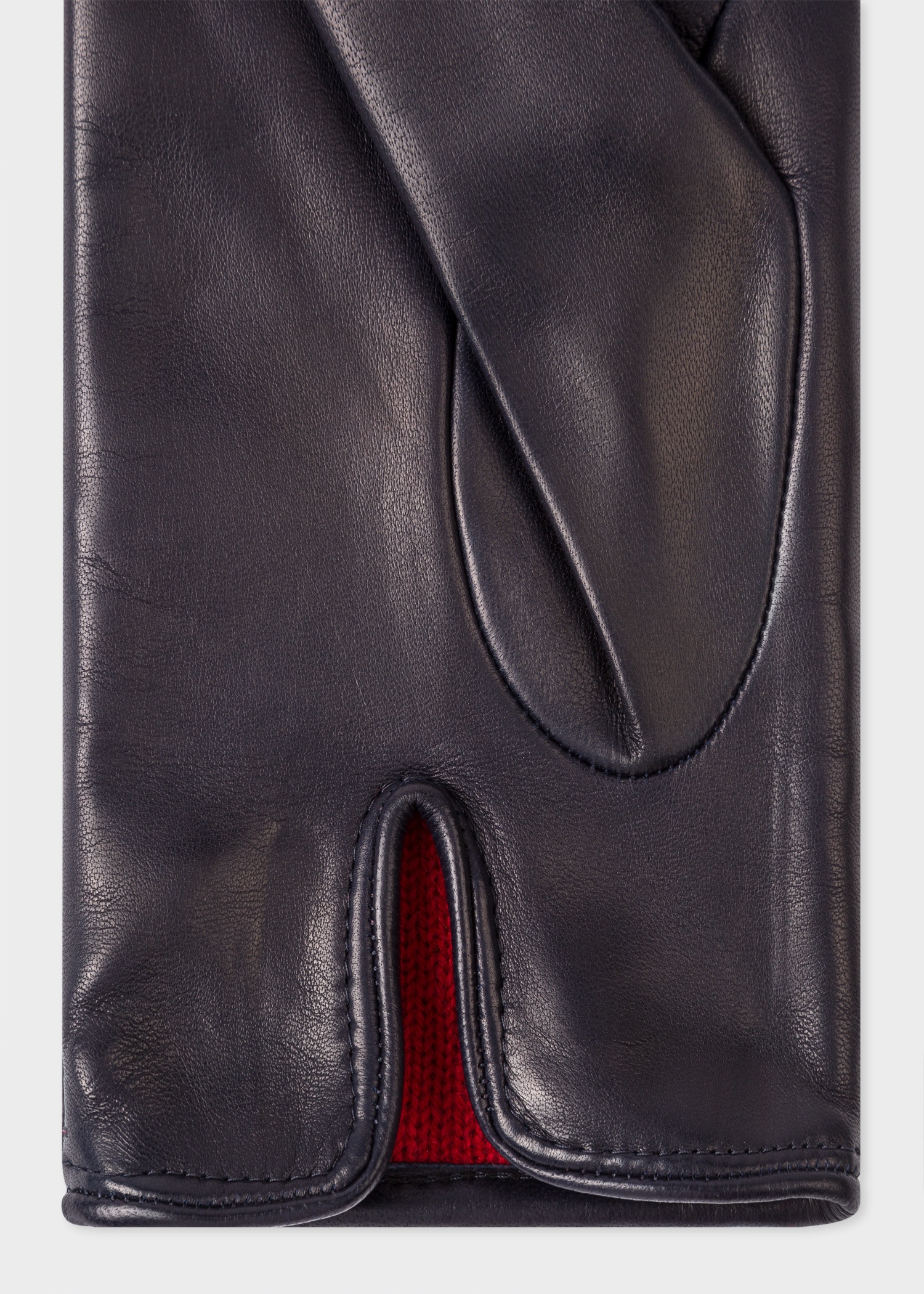 Leather Gloves With 'Swirl' Stitching Details - 3