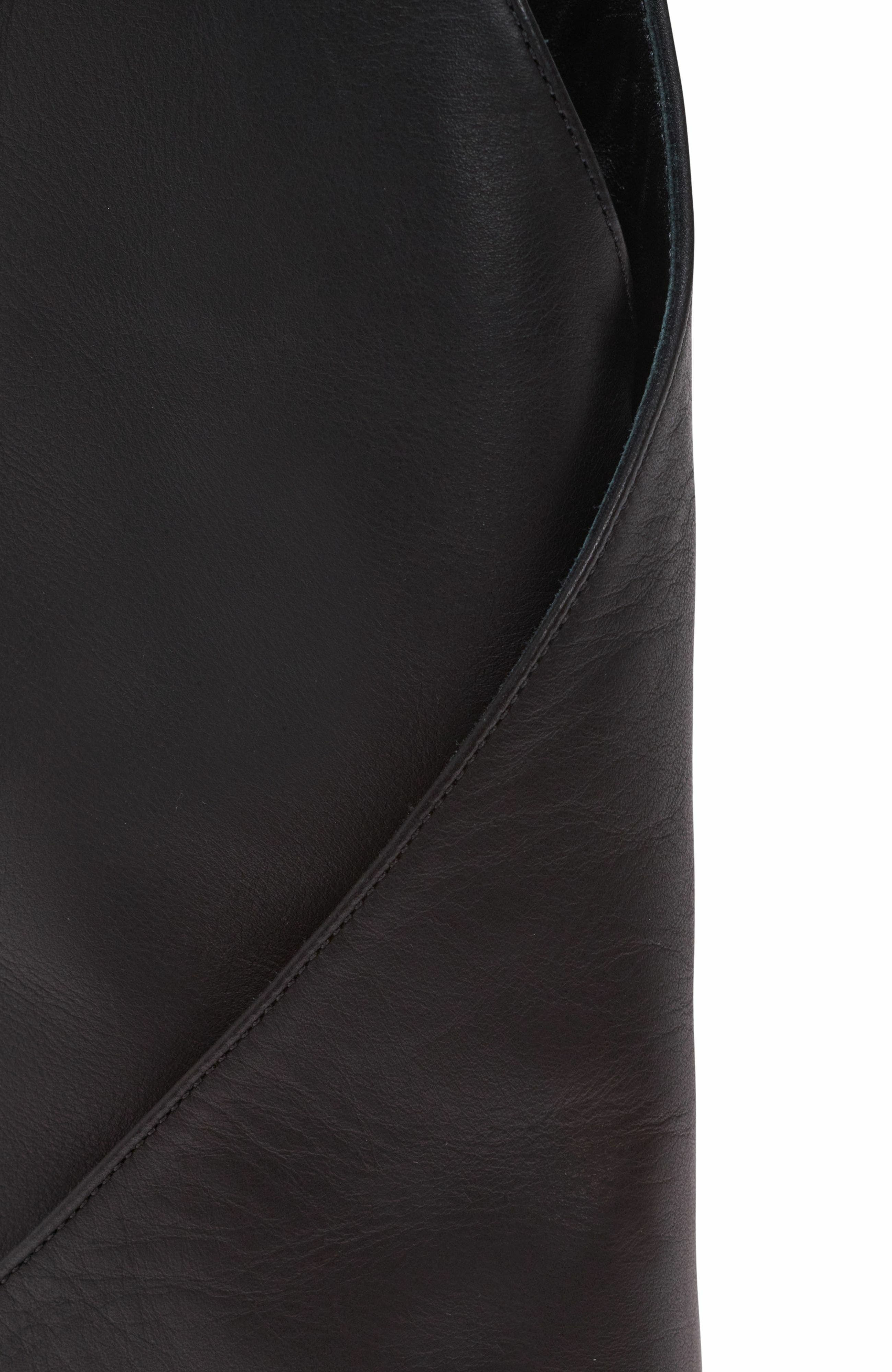 Balmain Twist Heeled Leather Boots in Black at Nordstrom - 7