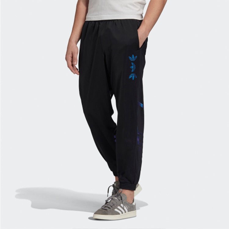 adidas originals Zeno Track Pants Logo Printing Sports Pants Black FS7331 - 3