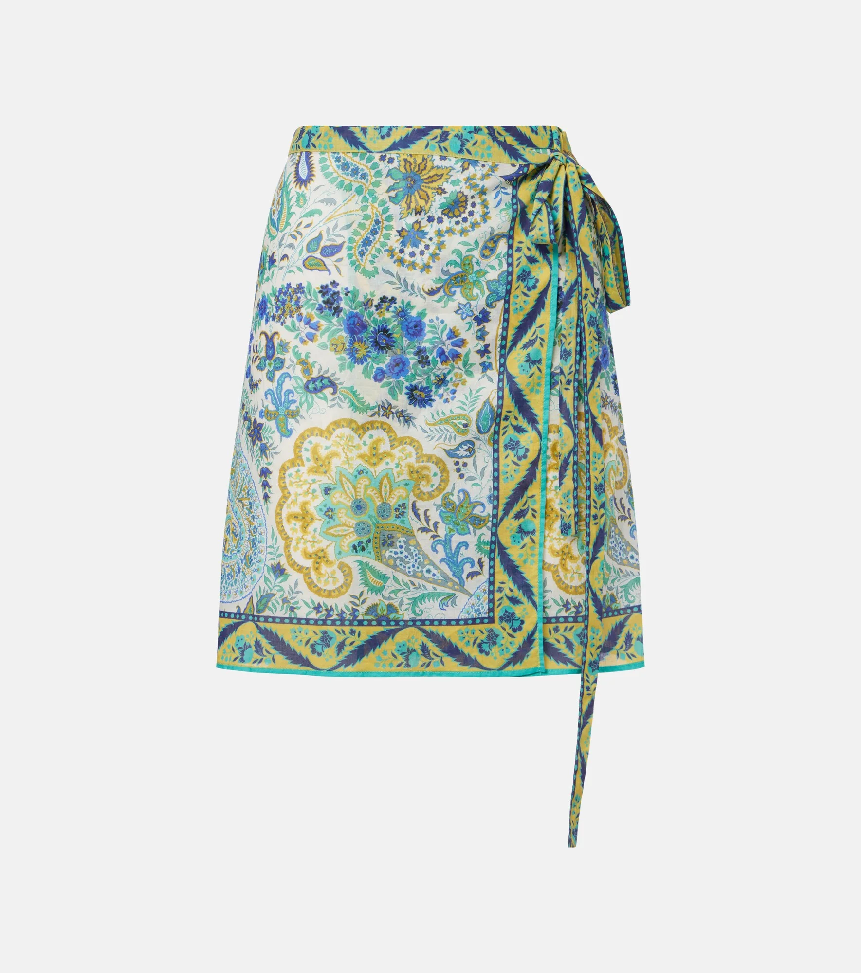 Floral cotton beach cover-up - 1