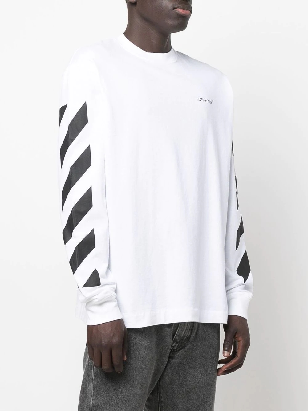 logo-print long-sleeve T-shirt - 3