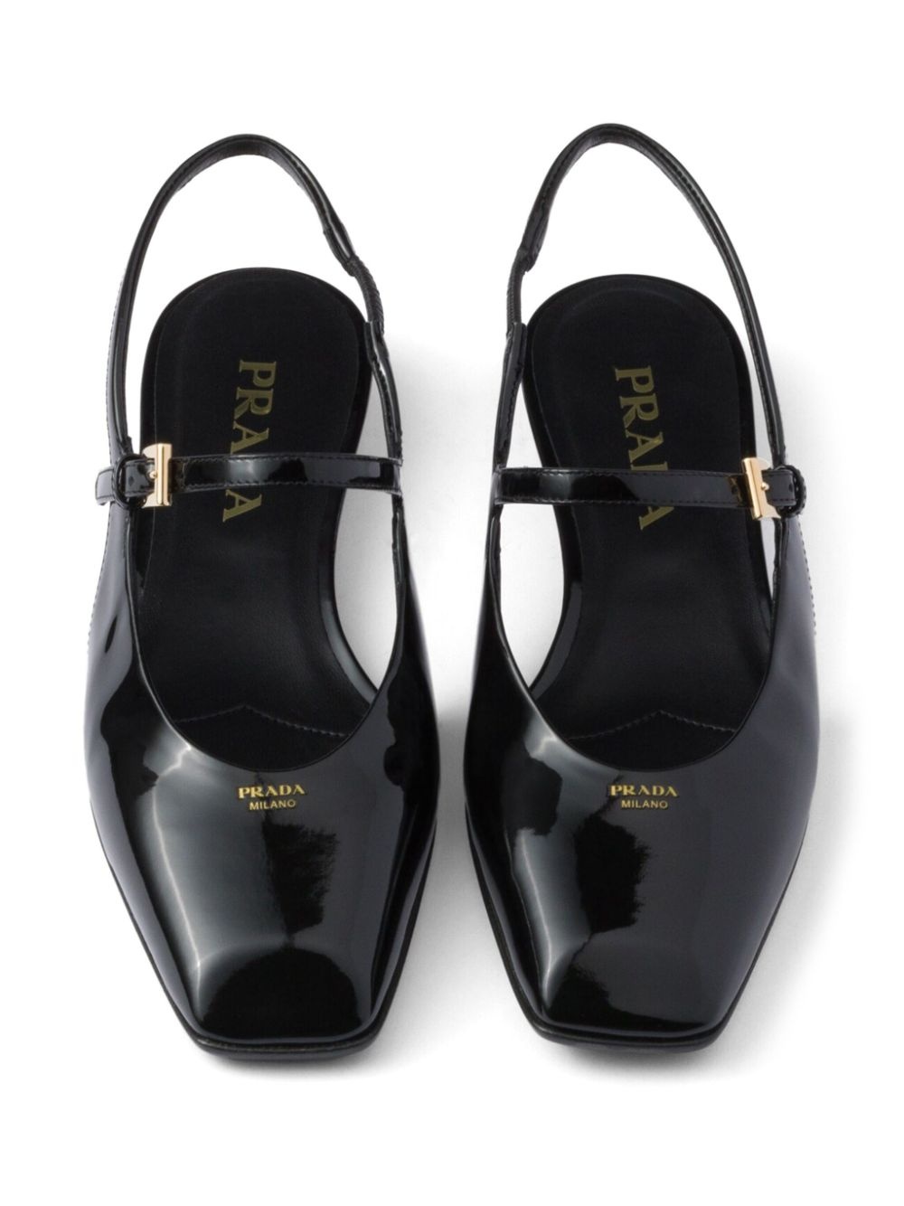 バレエシューズ PRADA PATENT LEATHER SLINGBACK BALLERINAS Prada Patent Leather Slingback Ballerinas | Saks Fifth Avenue