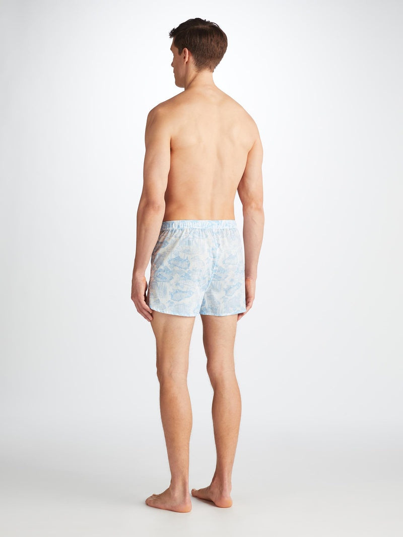 Men's Modern Fit Boxers Ledbury 77 Cotton Batiste White 4