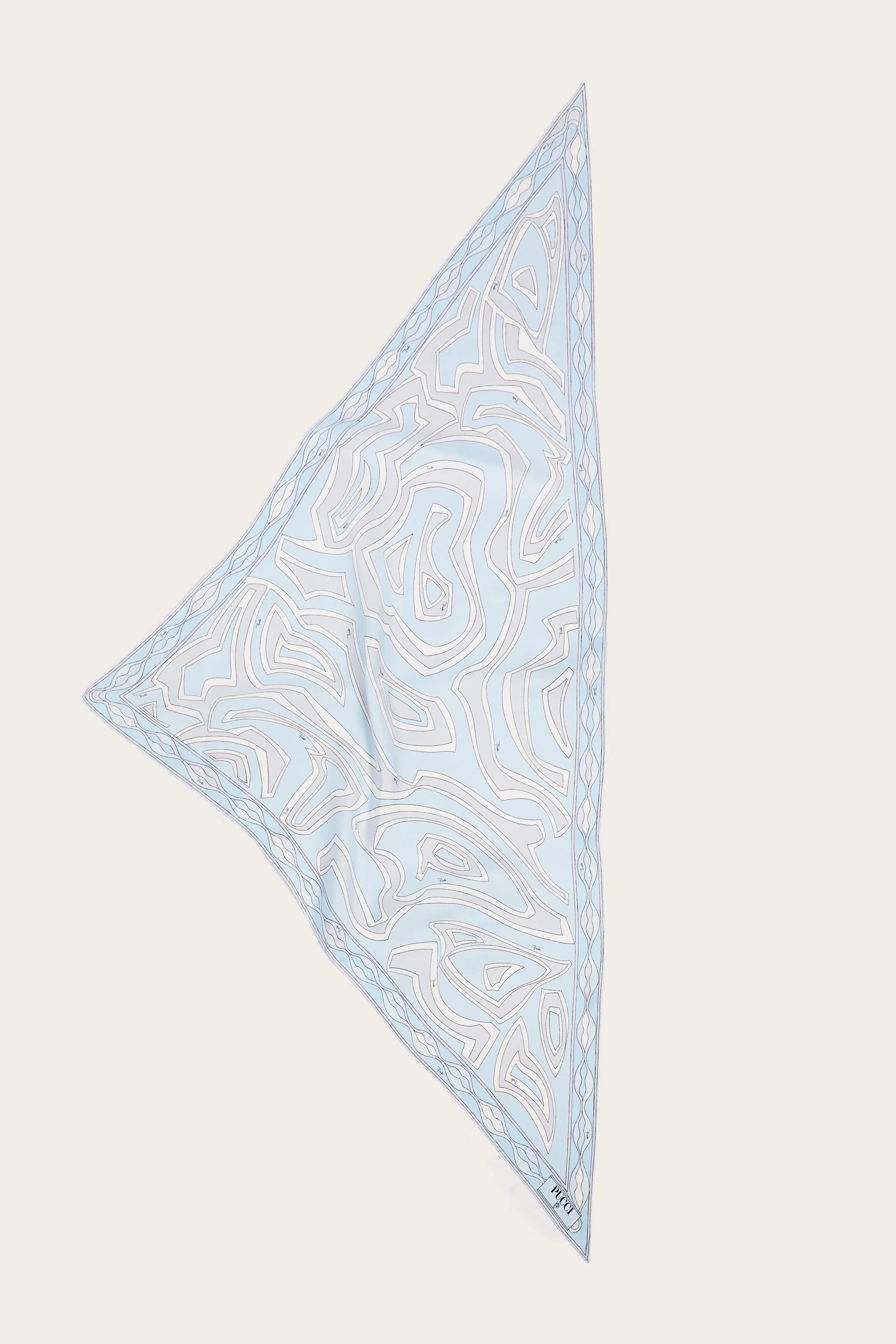 LABIRINTO PRINT SILK TRIANGLE SCARF - 1