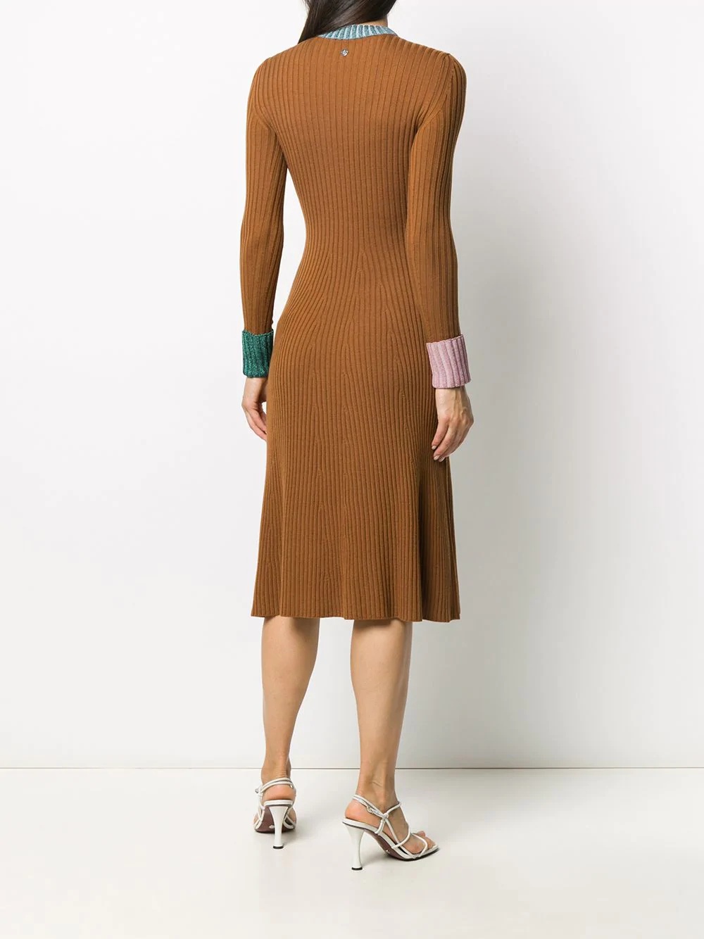 rib-knit jumper dress - 4