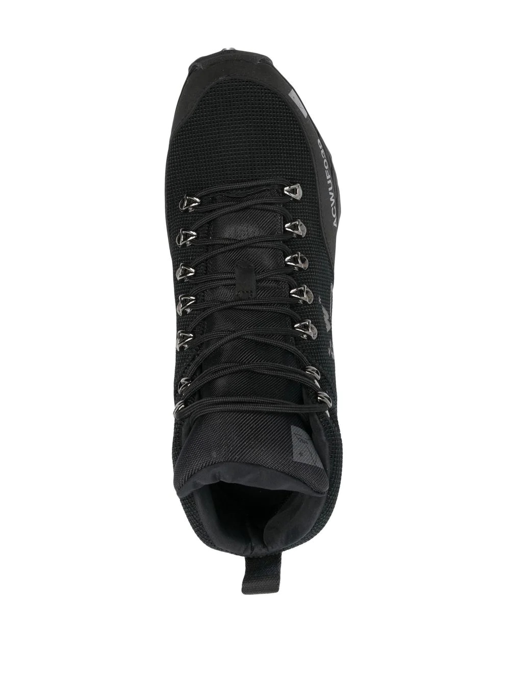 logo-print mesh high-top sneakers - 4