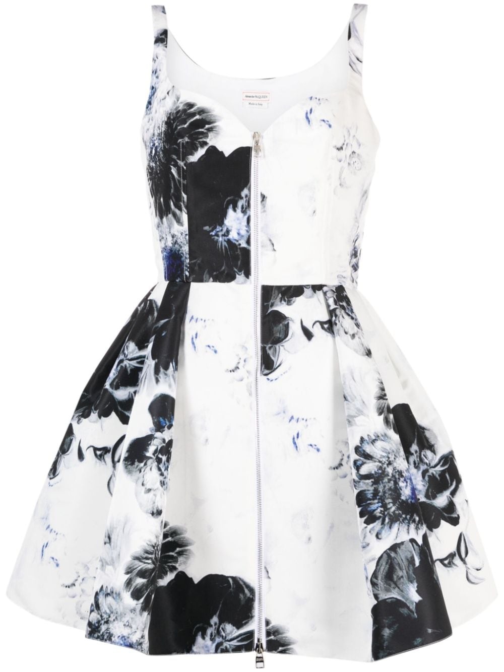 Alexander Mc Queen Printed Flared Short Dress - 1