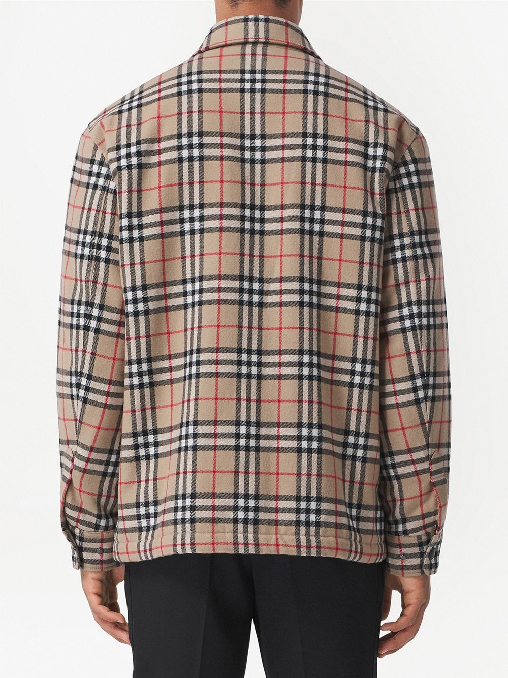 Vintage check shirt jacket - 4