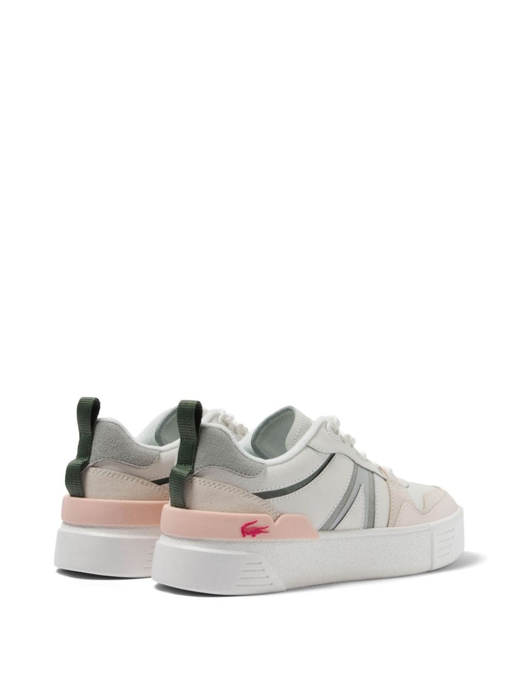 L002 leather and mesh sneakers - 3