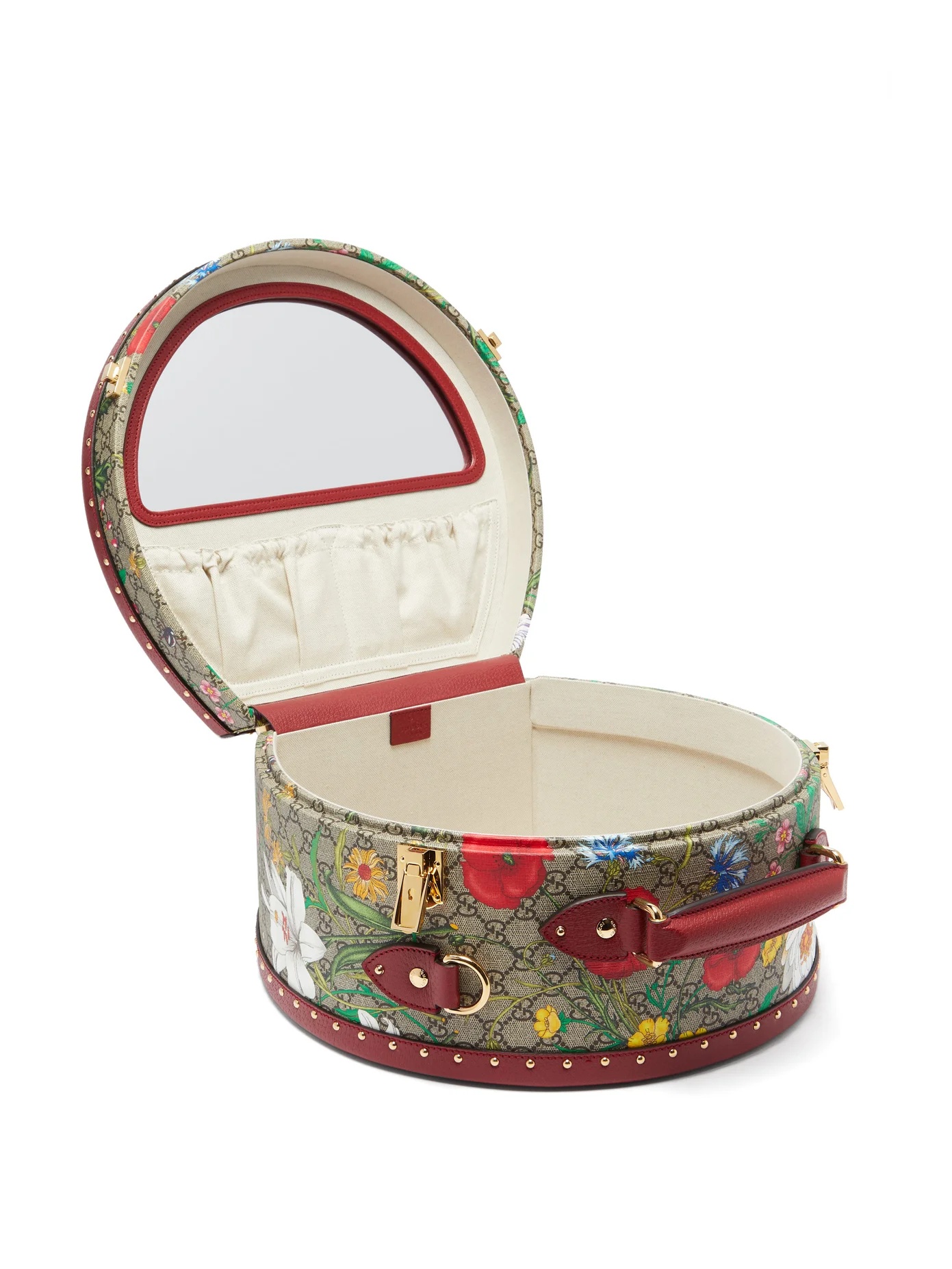 GG Flora coated-canvas and leather vanity case - 5