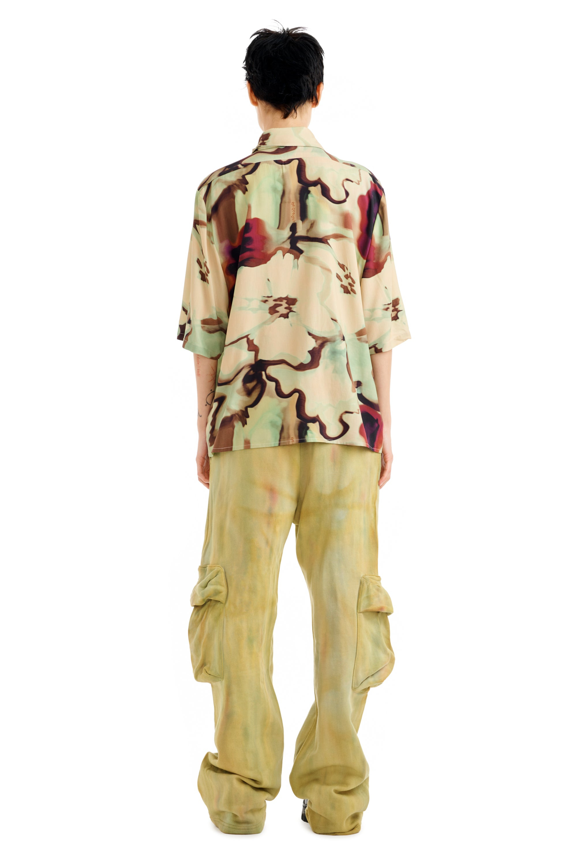 WATERCOLOR FLORAL MARKET BUTTON UP - 5