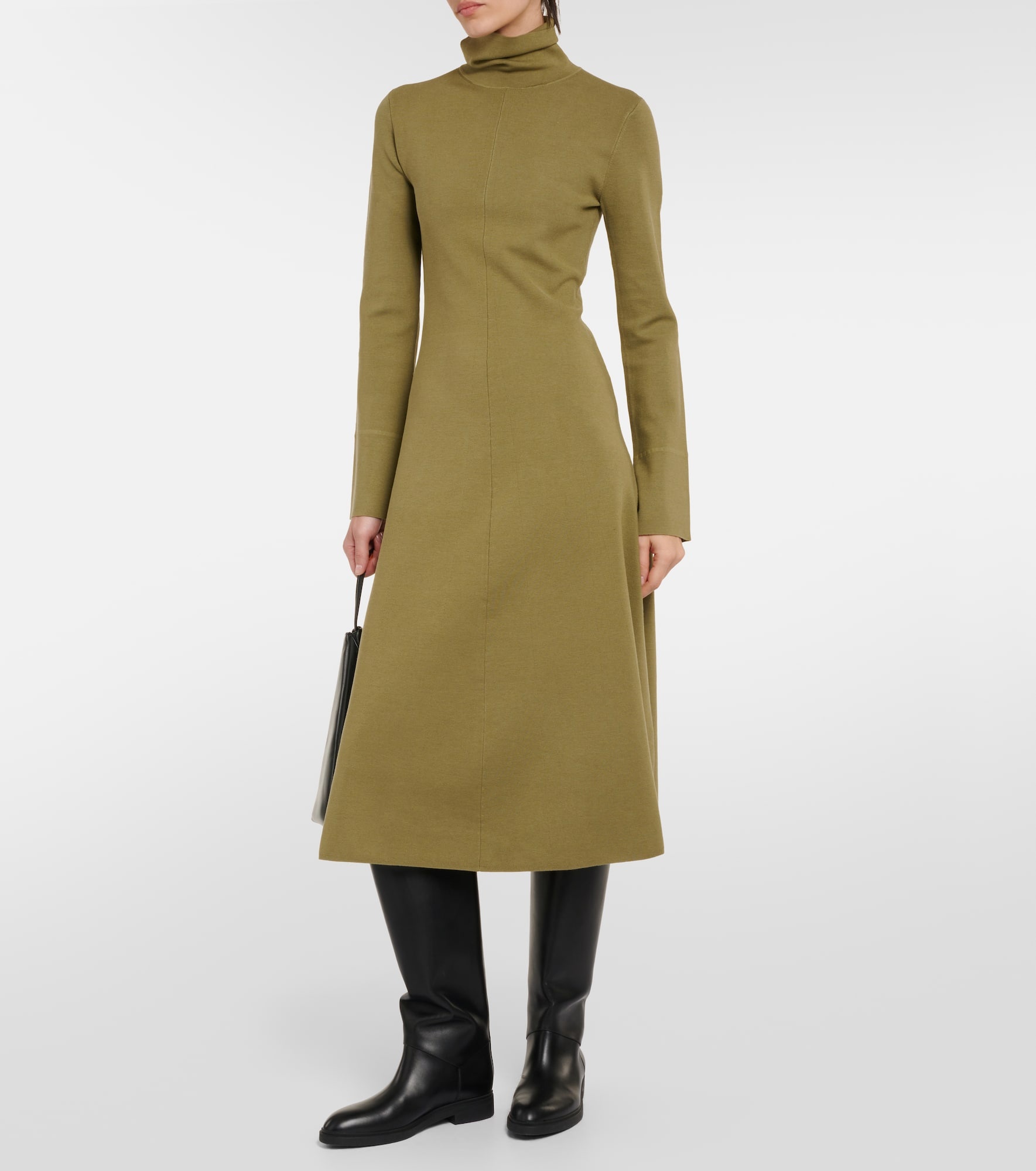 Silk-blend midi dress - 6