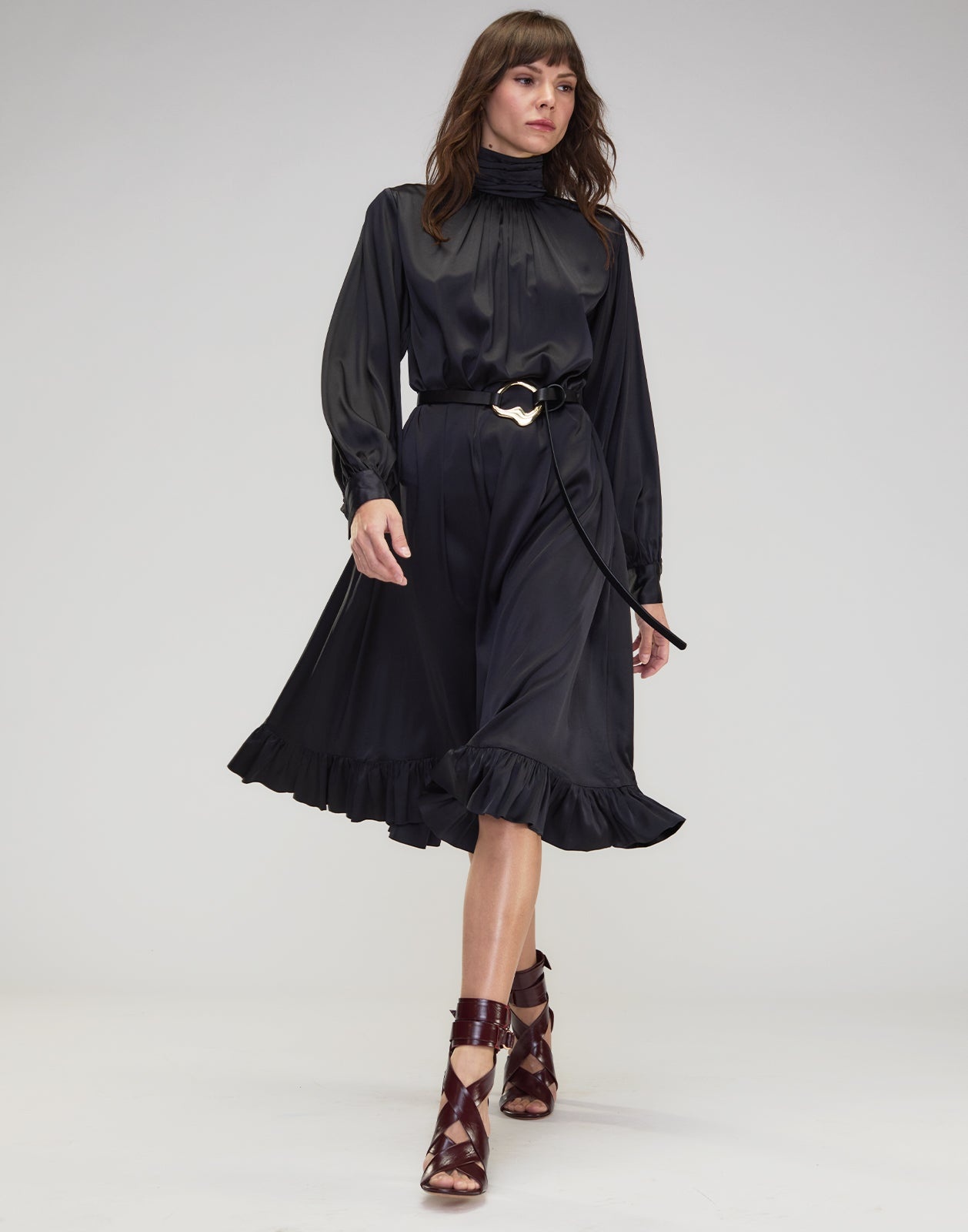 Monroe Silk Charmeuse Dress - 4