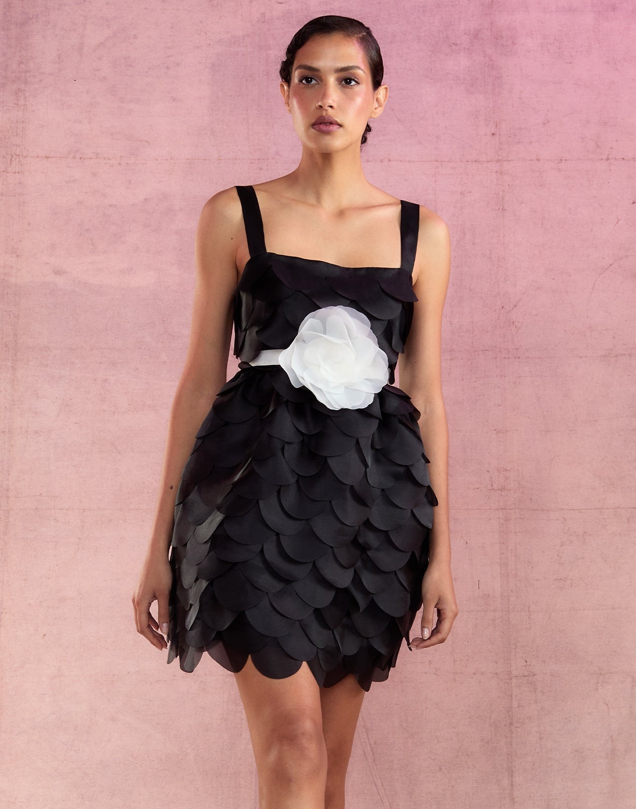 Scalloped Petal Mini Dress - 7