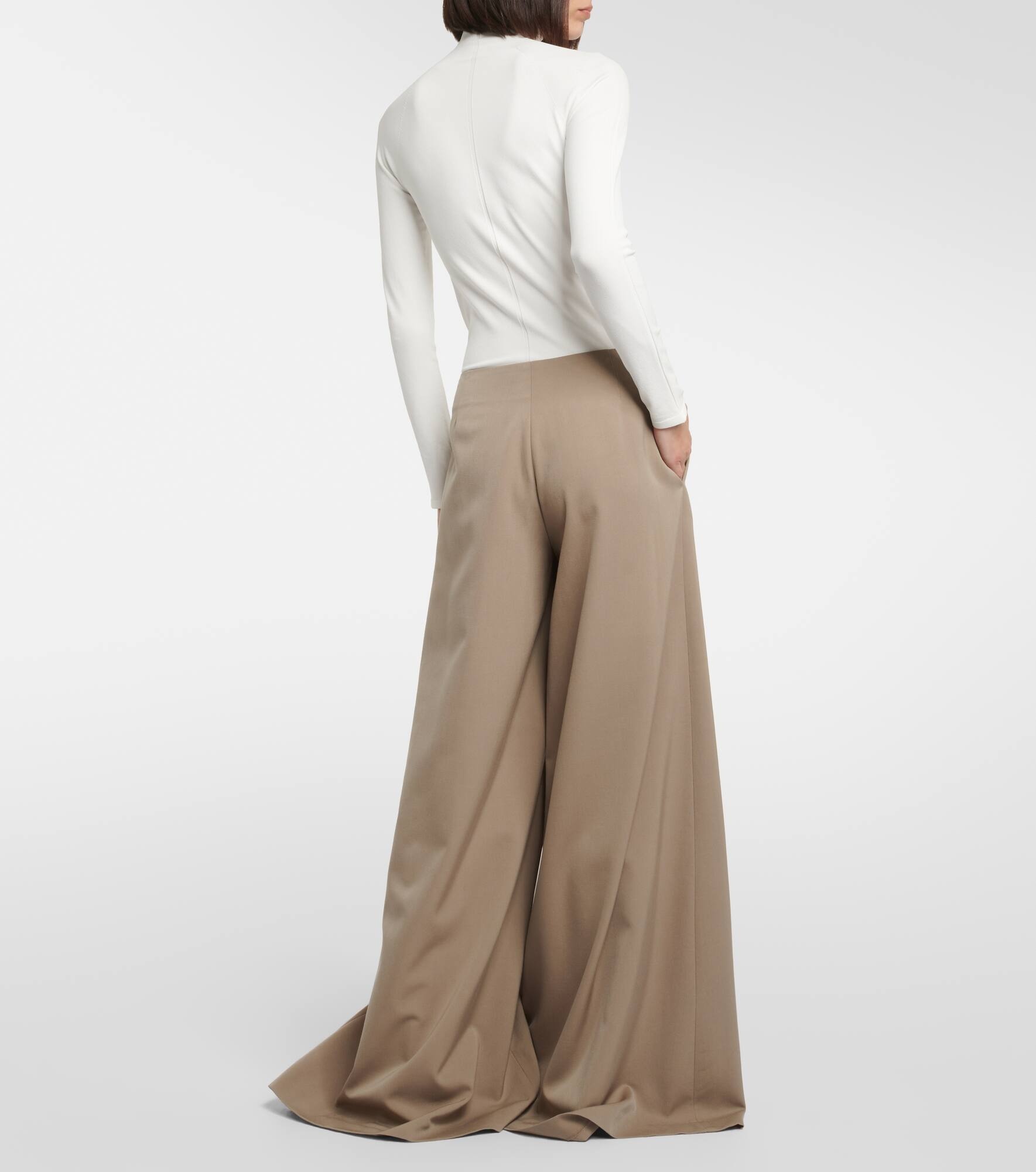 Dela wool wide-leg pants - 3