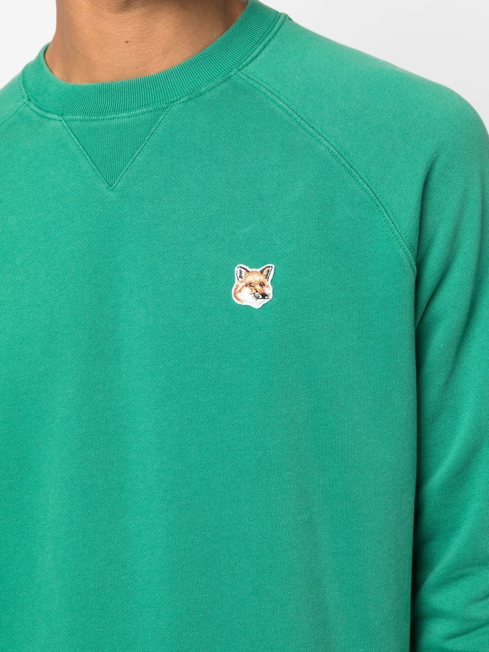 fox-motif cotton sweatshirt - 5