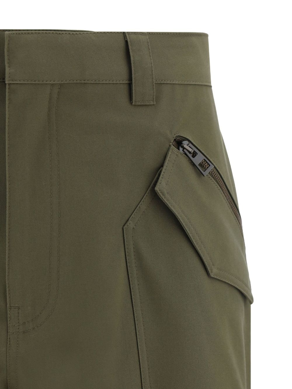 gabardine cargo trousers - 3
