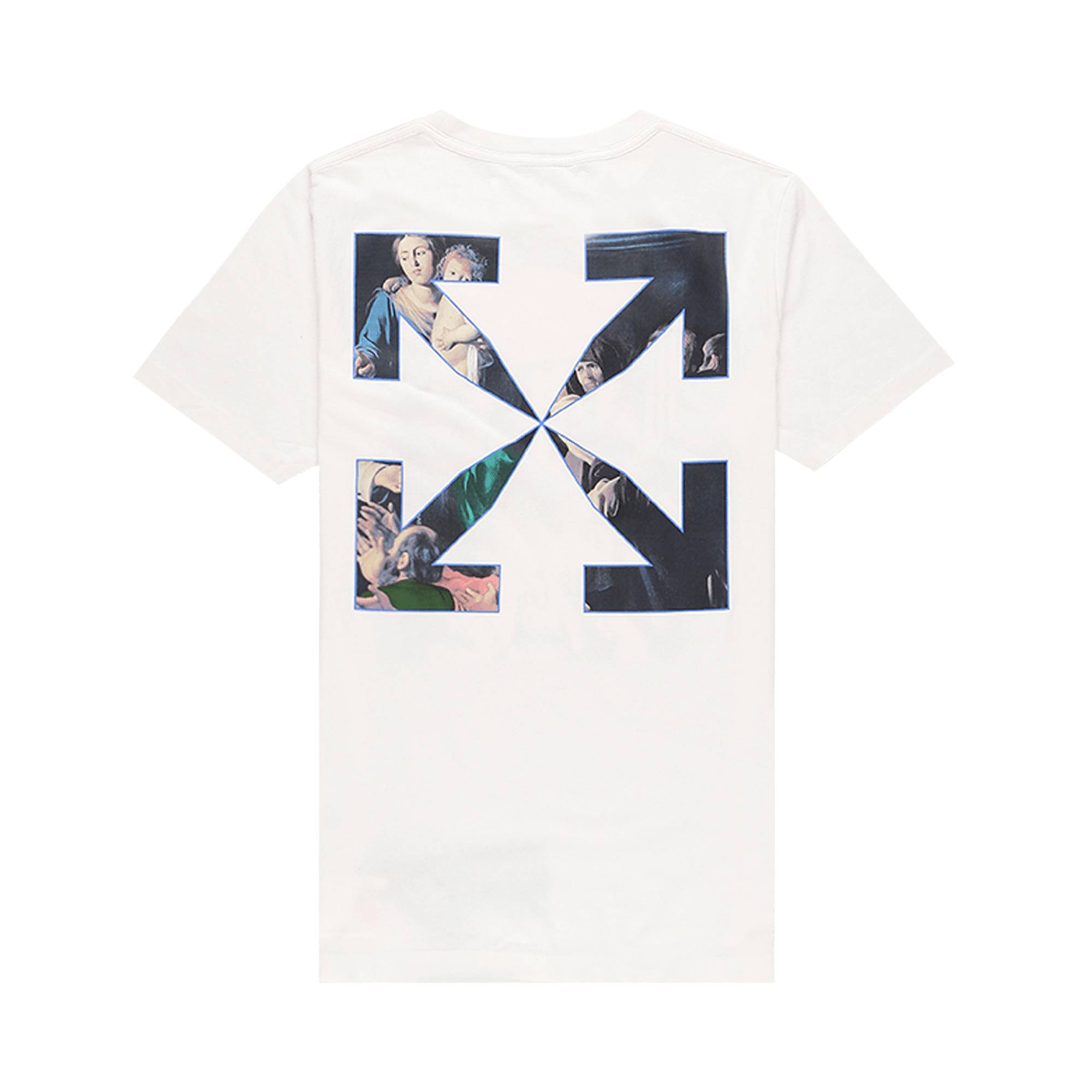 Off-White Caravaggio Paint Slim Tee 'White/Black' - 2