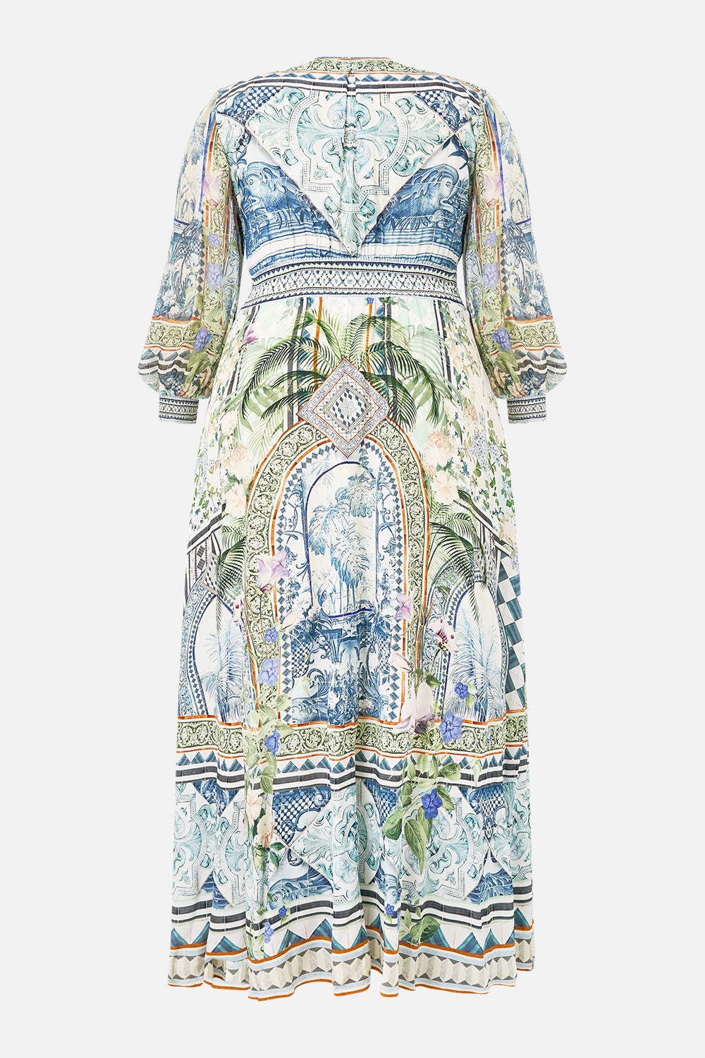 BUTTON DRESS WITH SHAPED WAISTBAND - 9