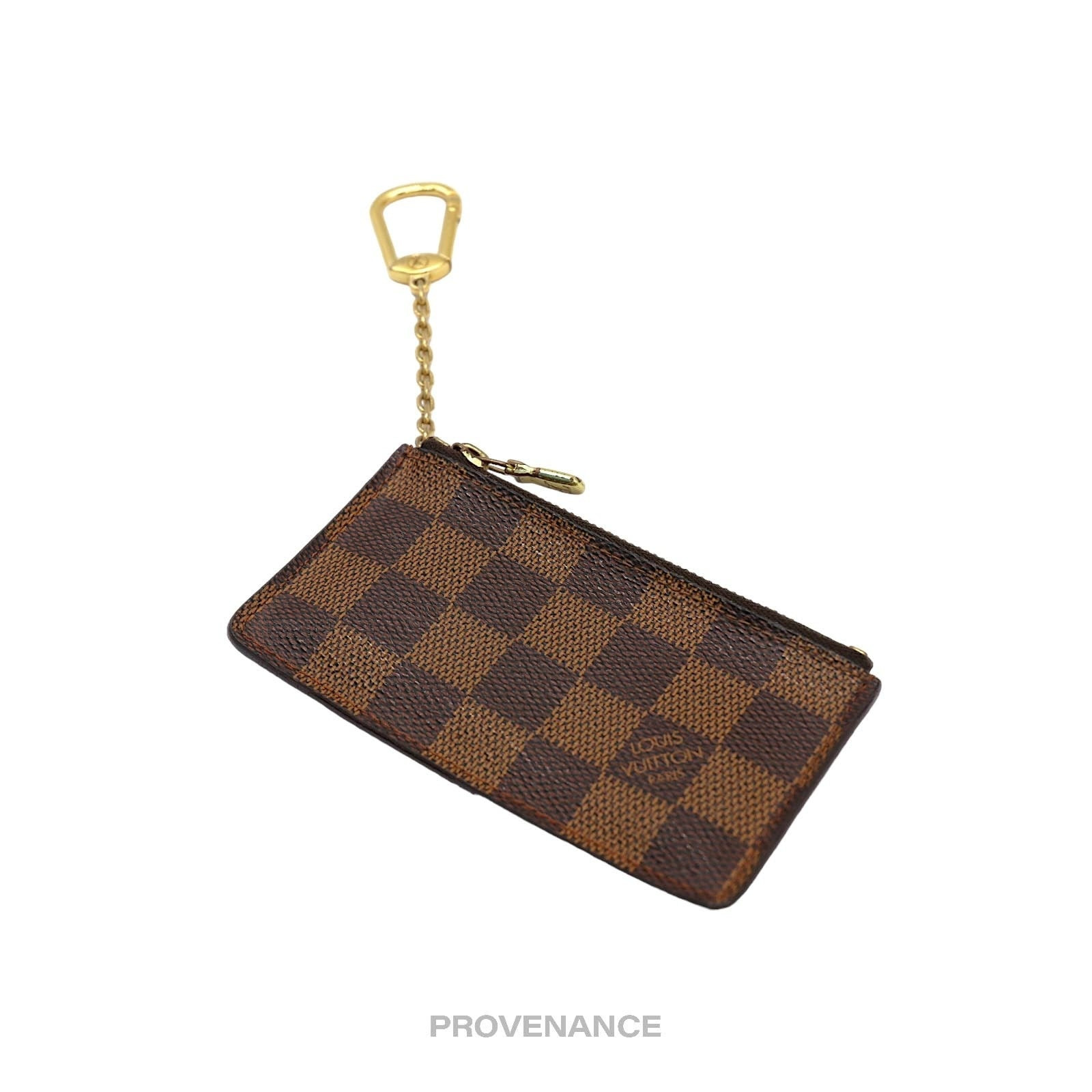 Louis Vuitton Two Tone Key Pouch Cles - Damier Ebene - 4