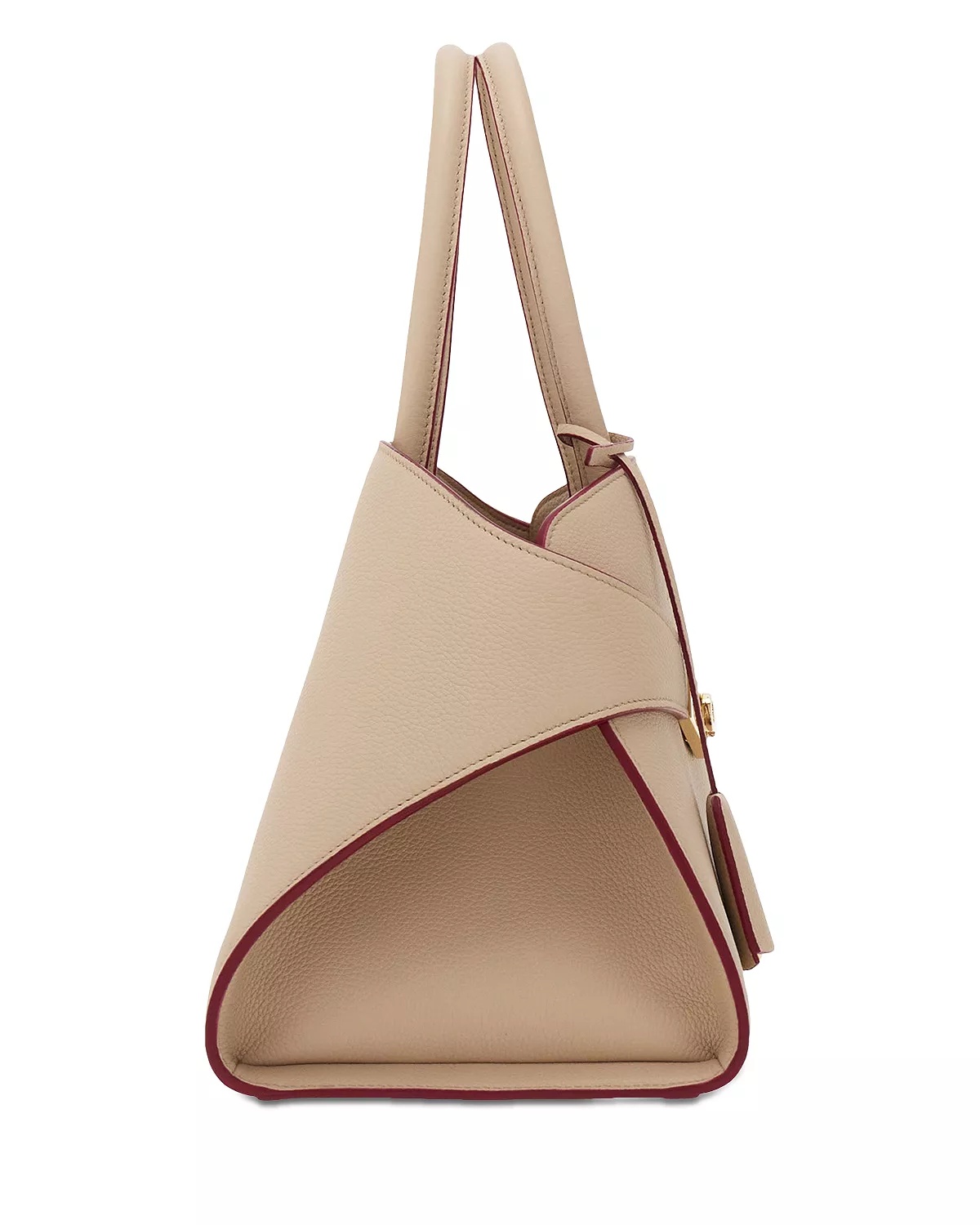 Small Hug Leather Top Handle Bag - 6