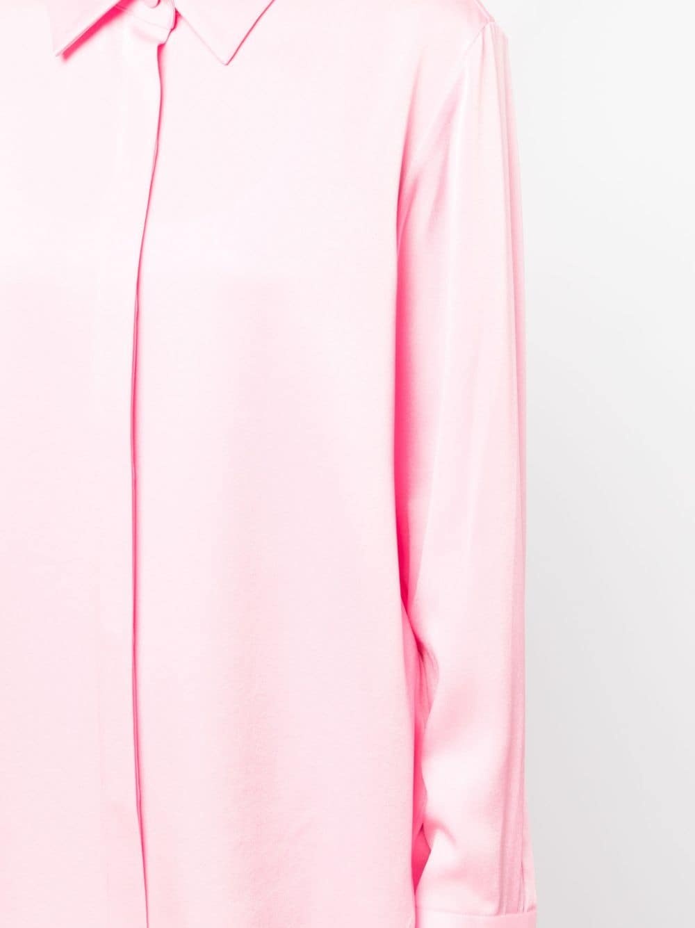 satin-finish button-down shirt - 5