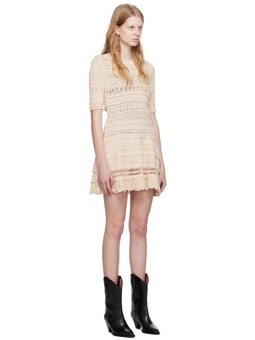 Off-White Fauve Minidress - 2