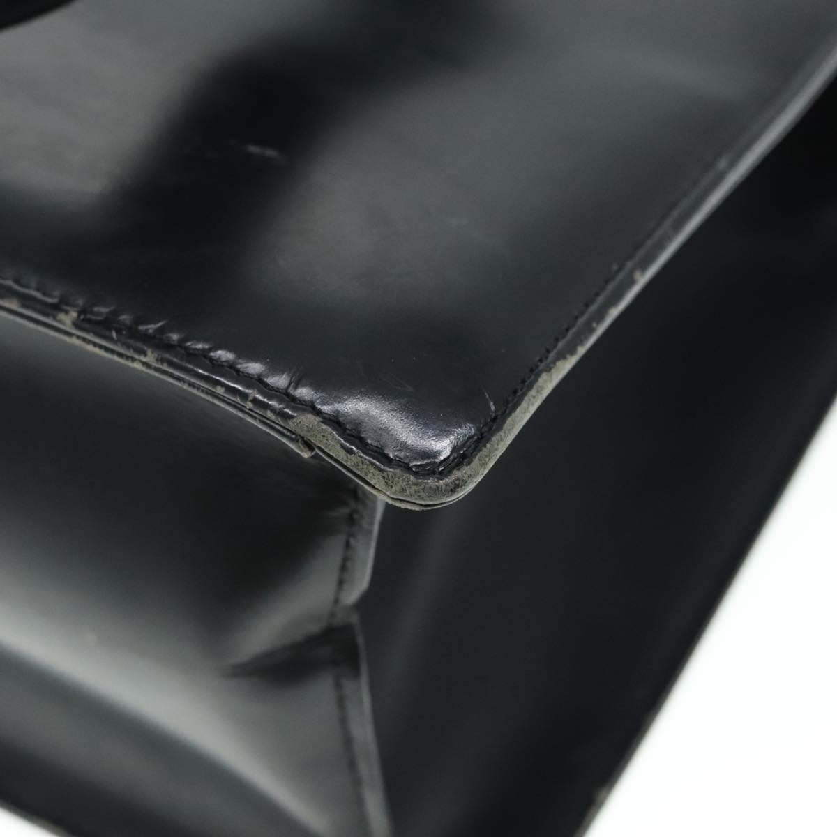 Burberry Shoulder Bag Leather Black Silver - 15