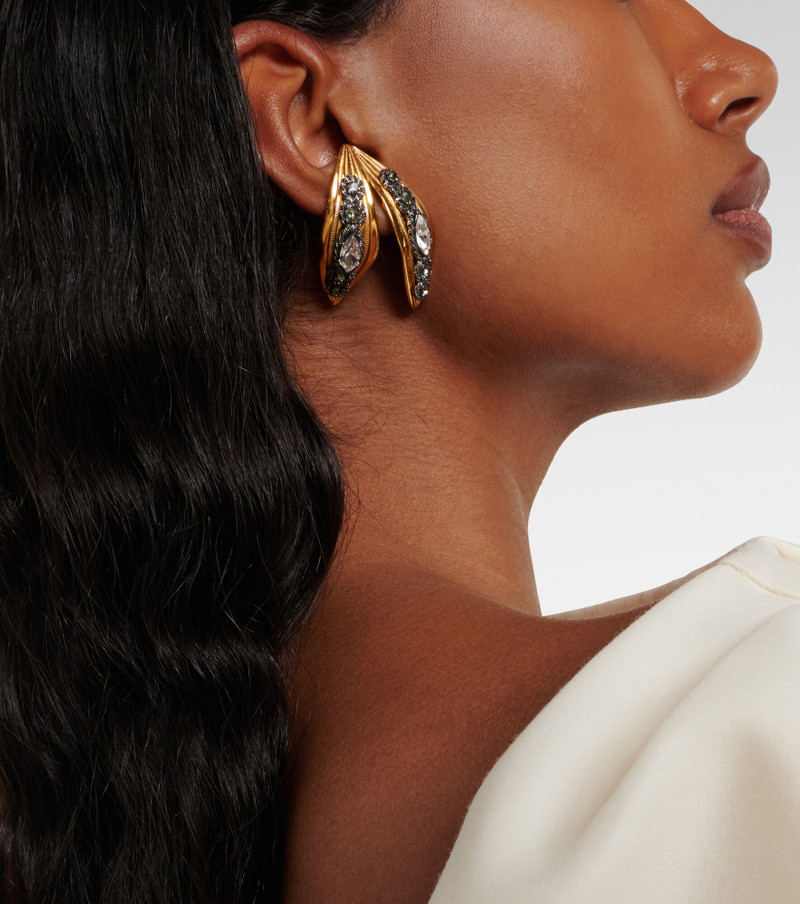 Bloom crystal-embellished earrings 6