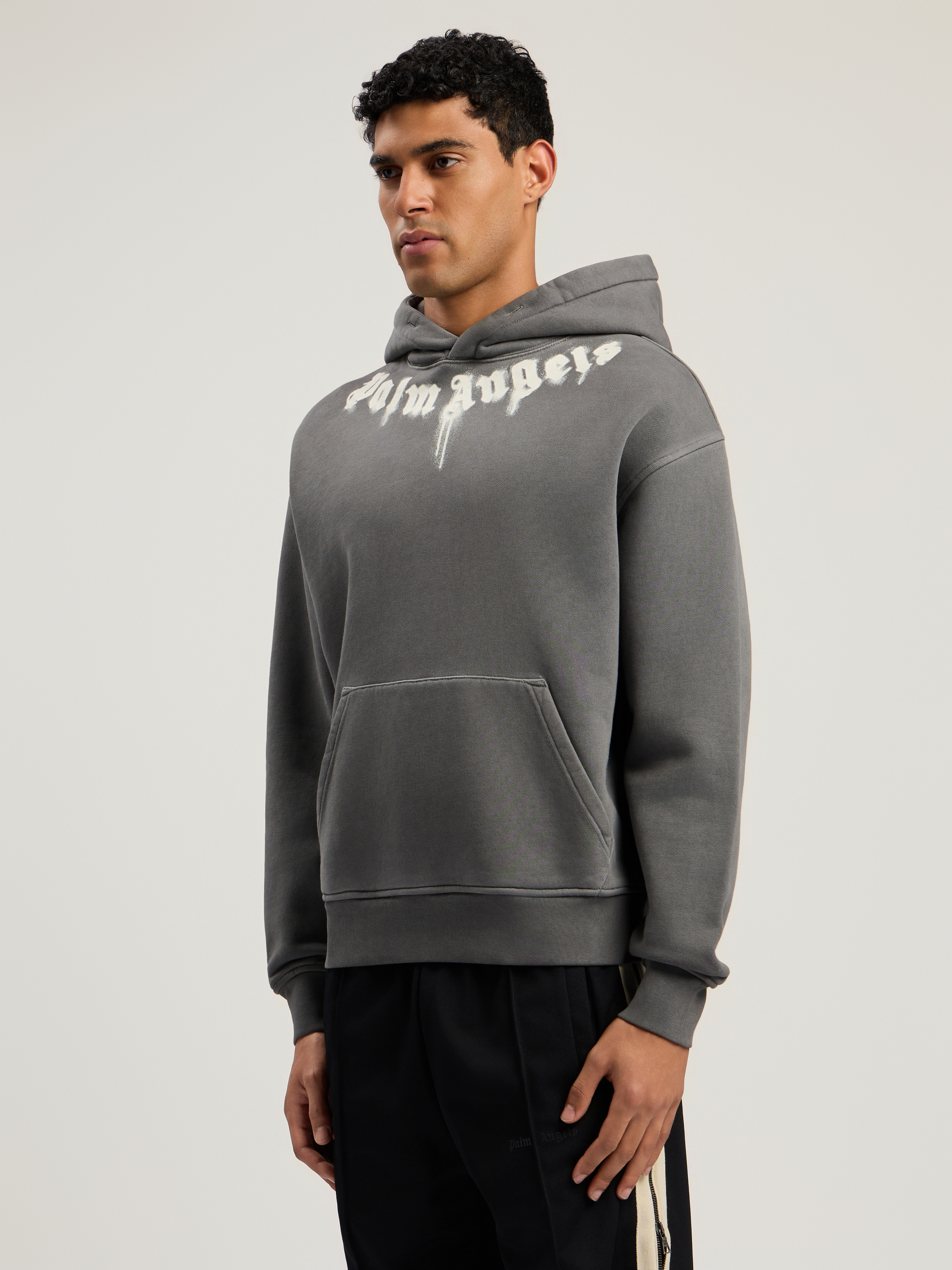 Neck Logo Regular Hoodie - 4