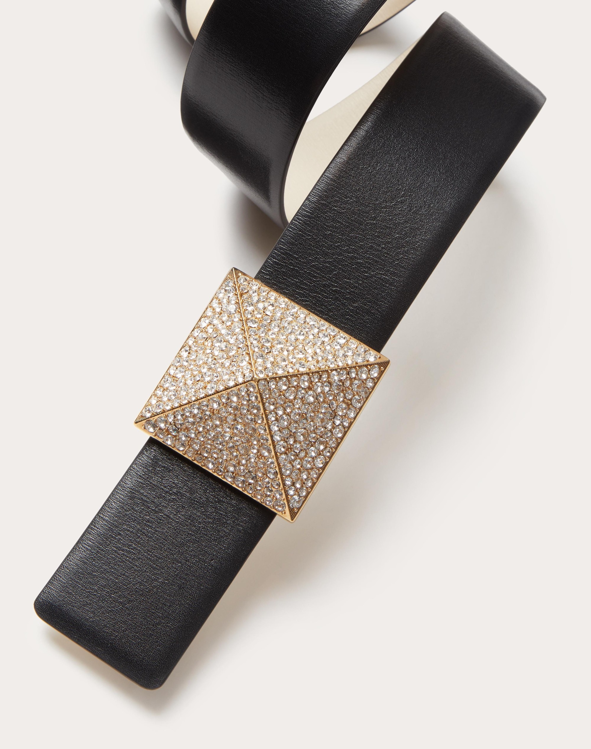 ONE STUD REVERSIBLE SHINY CALFSKIN BELT 40MM - 2