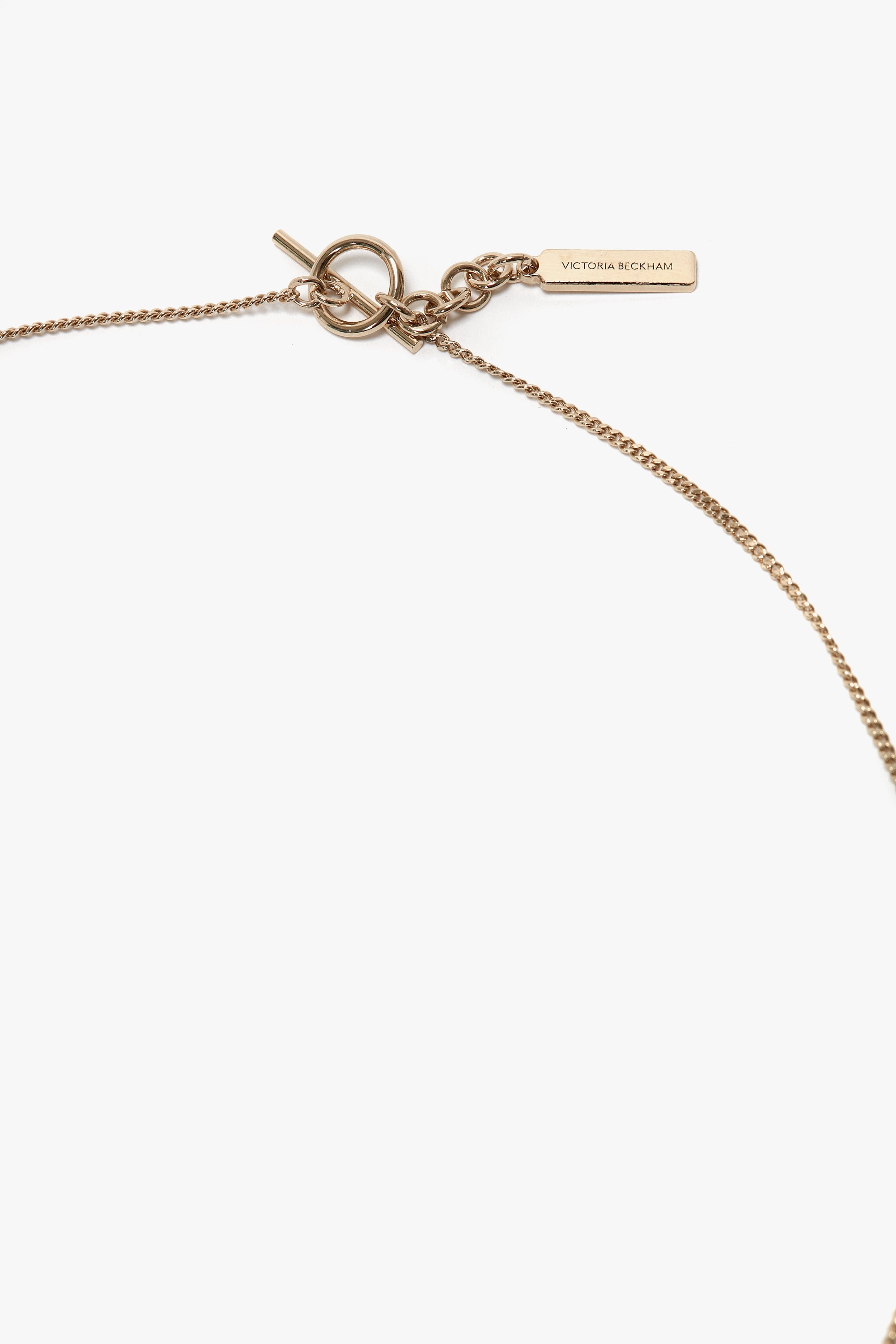 Exclusive Resin Pendant Necklace In Light Gold-Black - 2