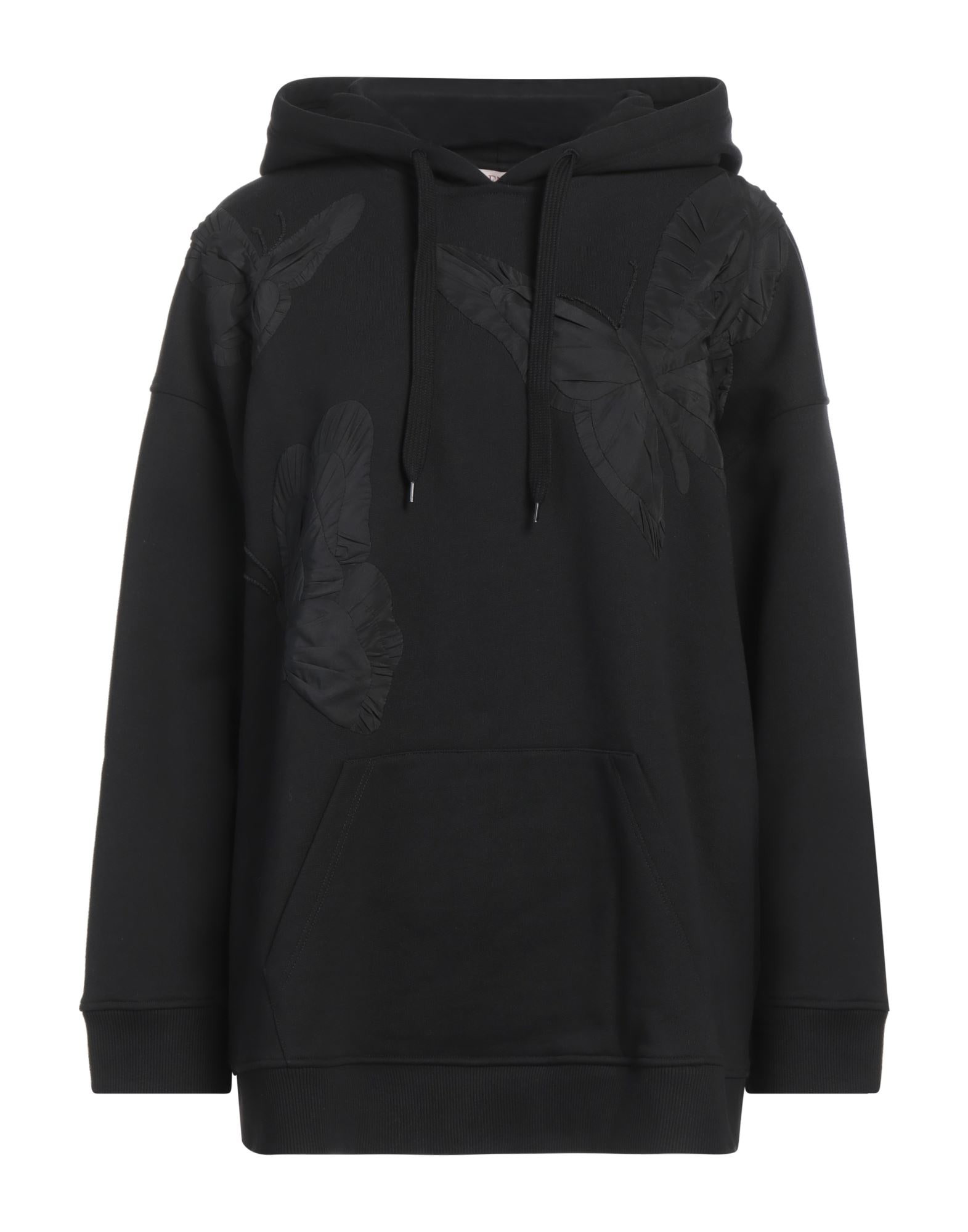 Black Women's Hooded Sweatshirt - 1